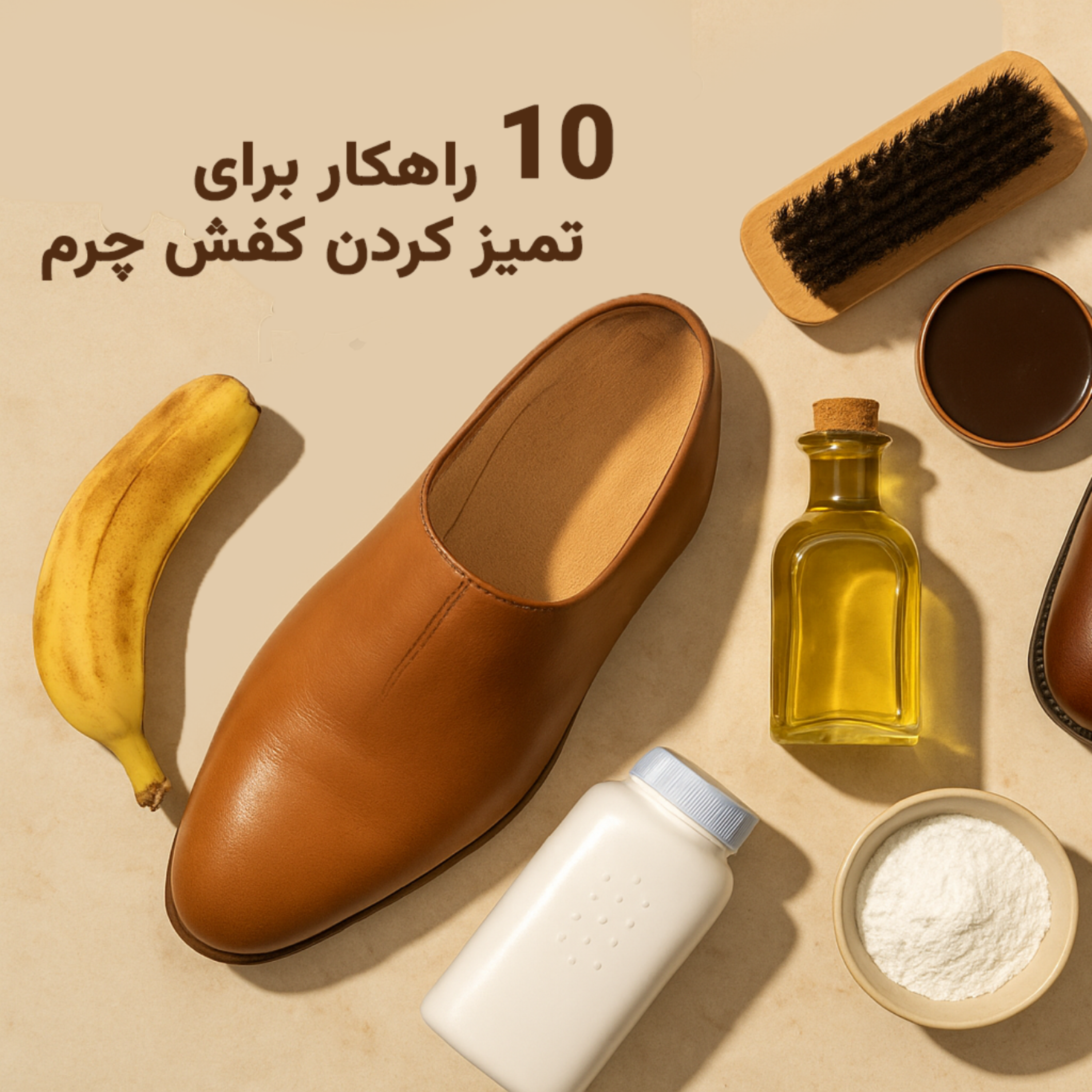 کاور تمیز کردن کفش چرم