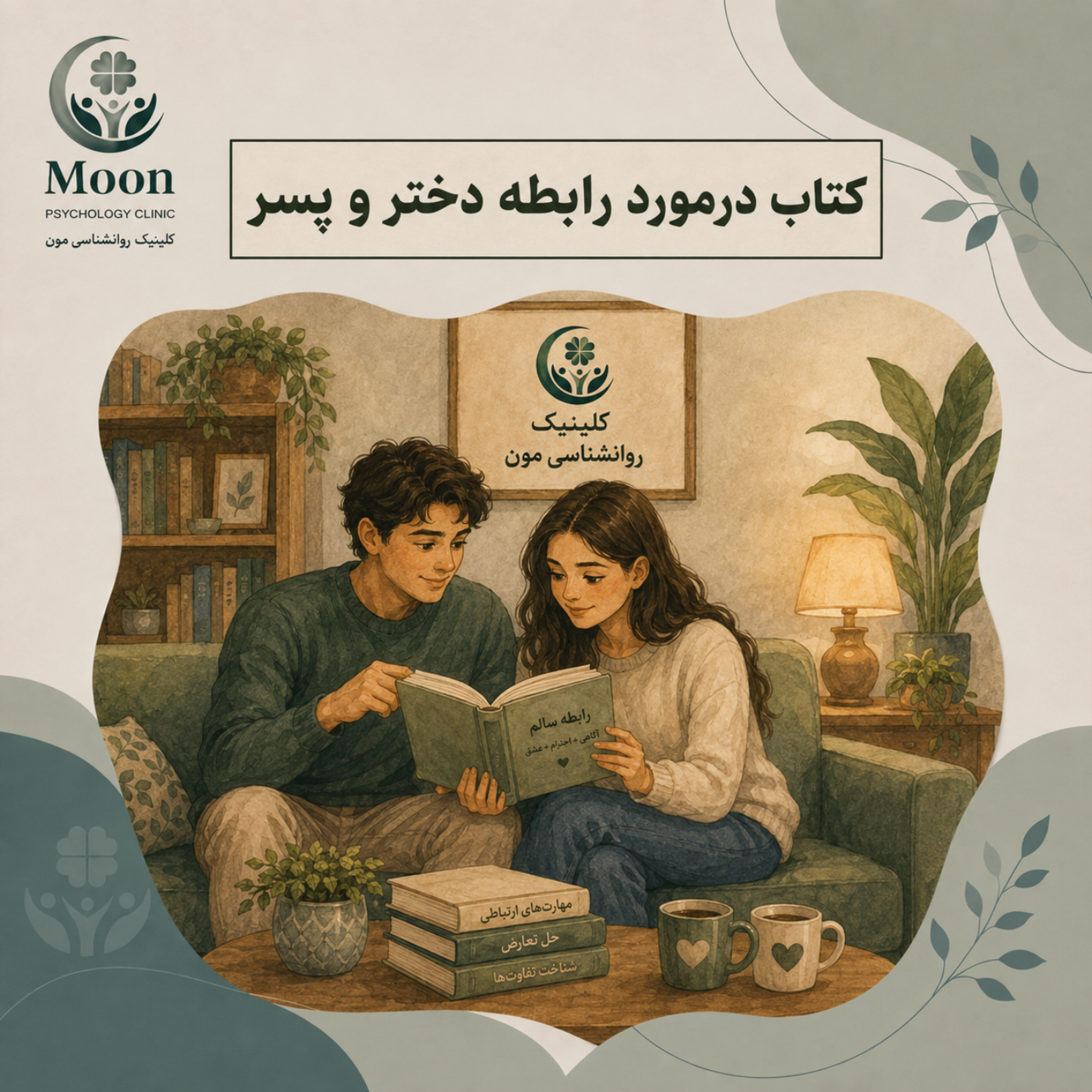 کاور کتاب درمورد رابطه دختر و پسر