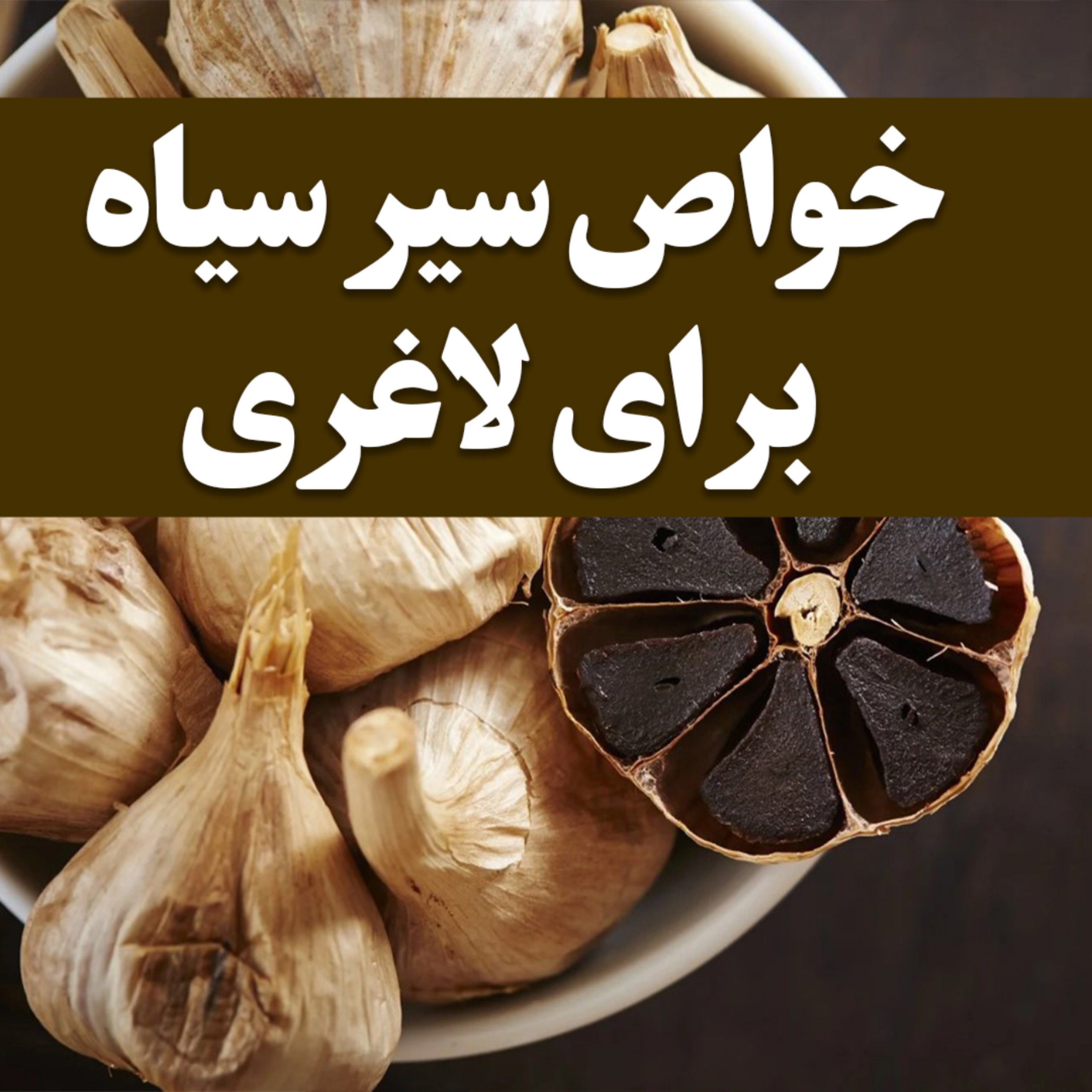 کاور خواص سیر سیاه برای لاغری