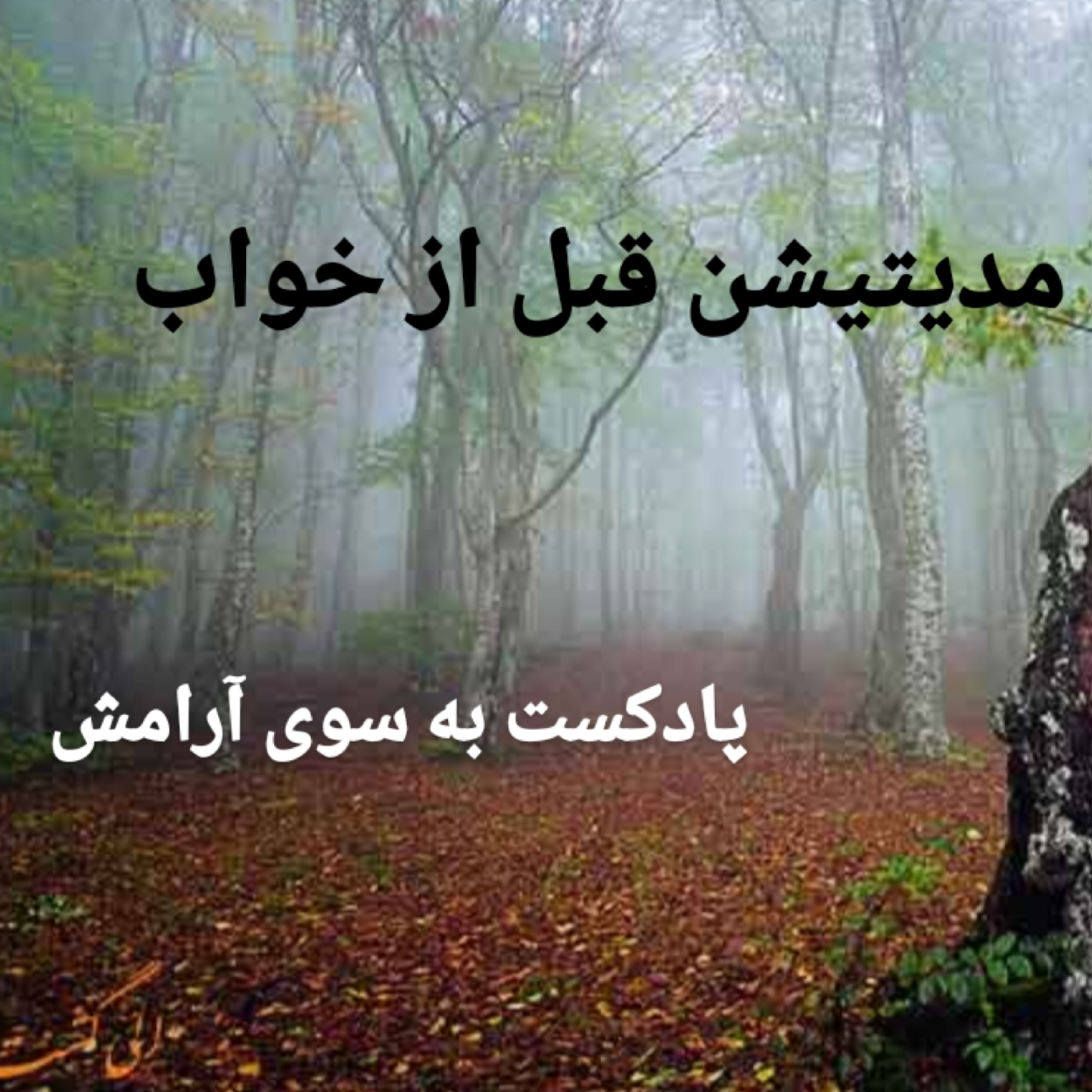 کاور مدیتیشن قبل از خواب
