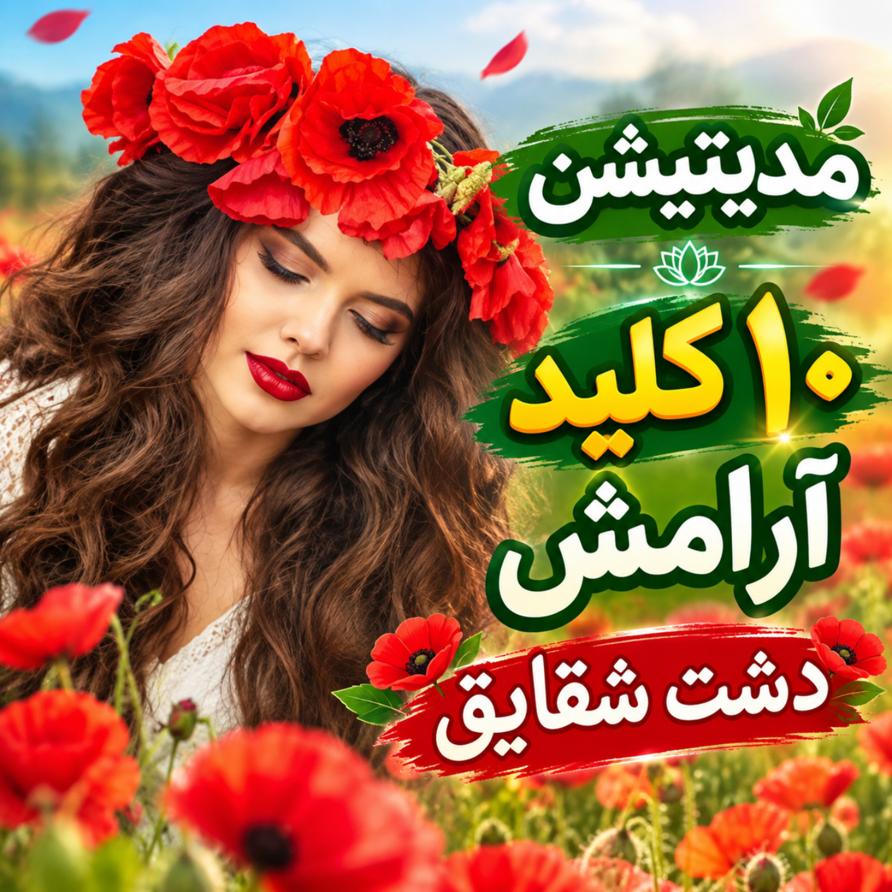 کاور مدیتیشن قوی برای مهربانی با خود | دشت شقایق