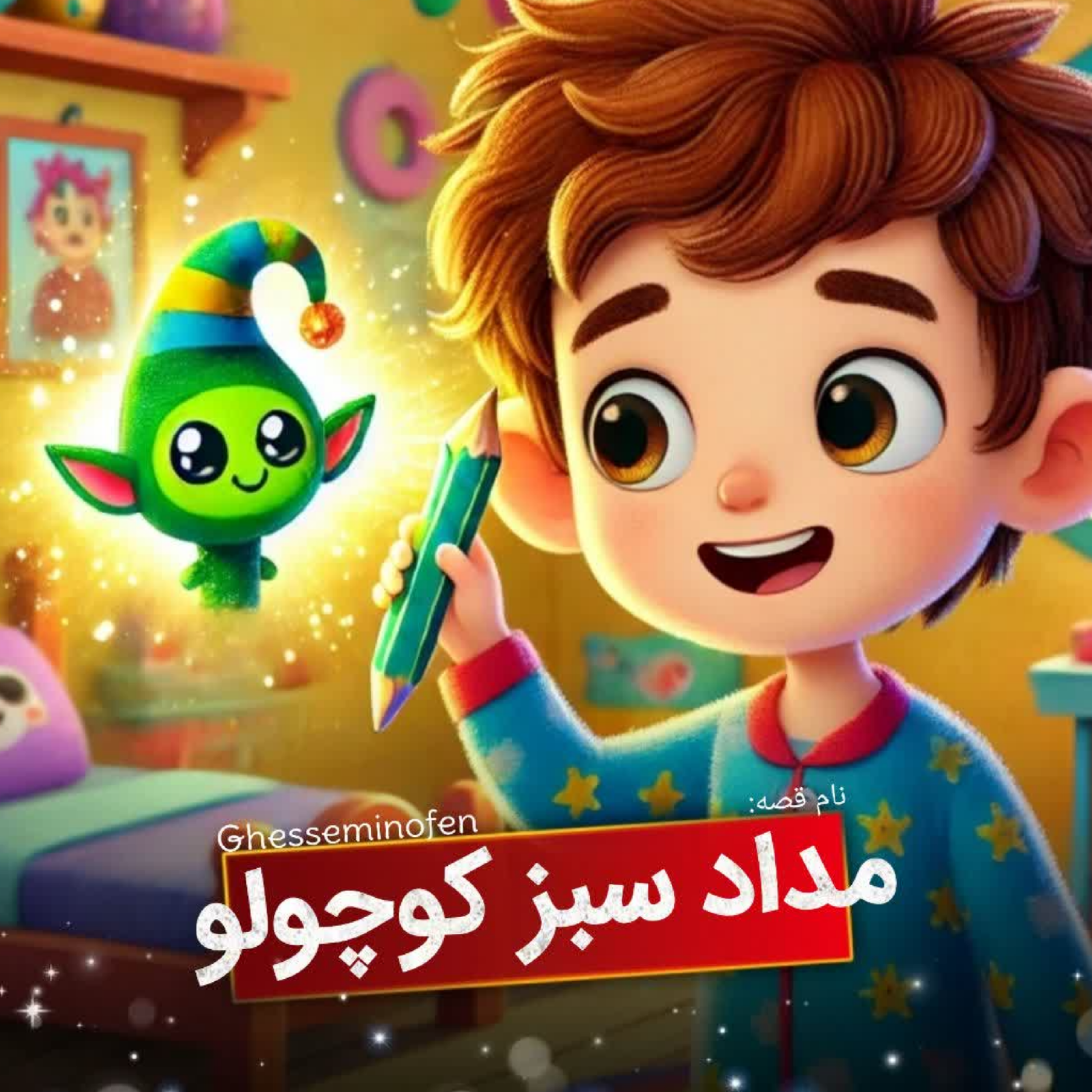 کاور مداد سبز کوچولو