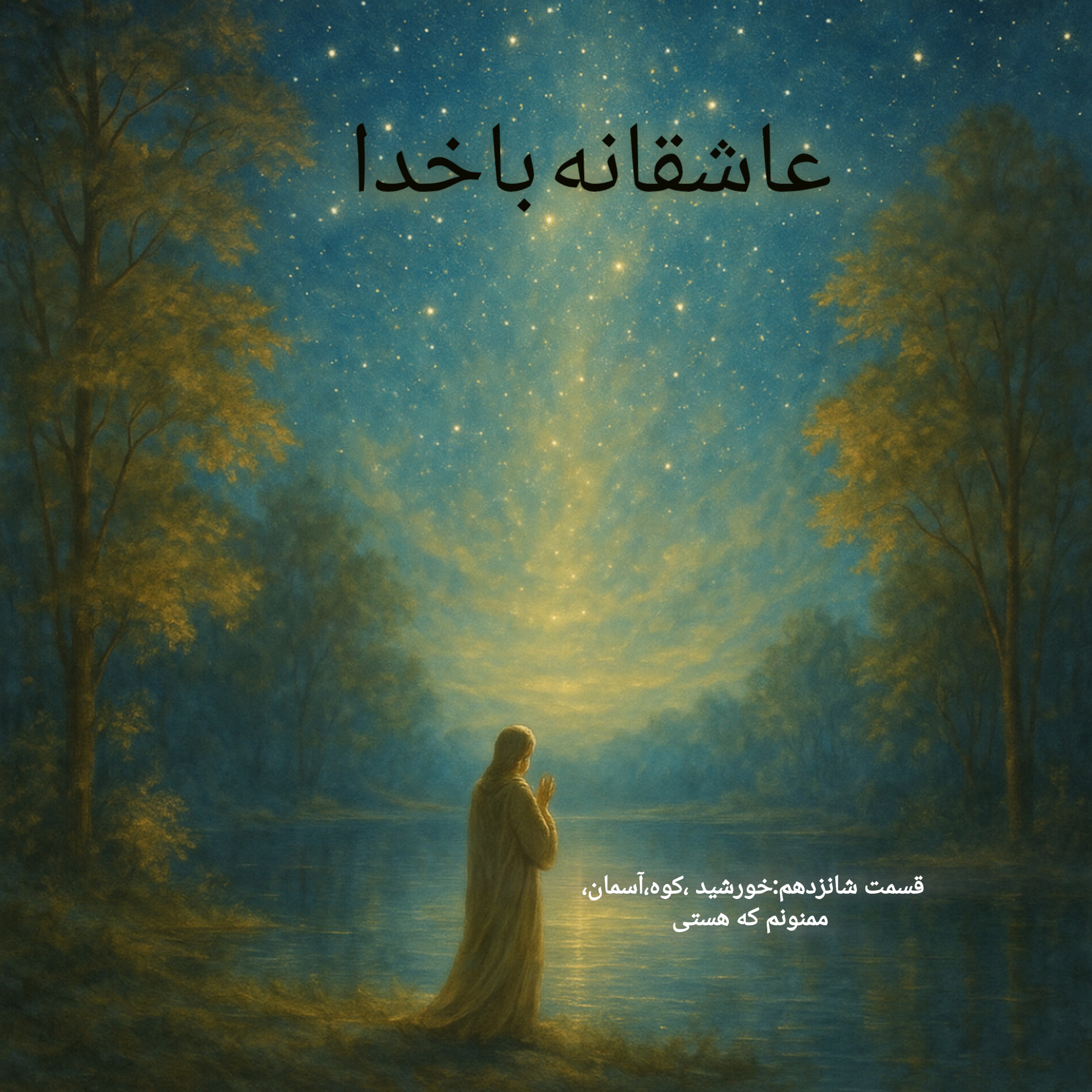 کاور ق 16:خورشید، کوه ،آسمان ،ممنونم که هستین