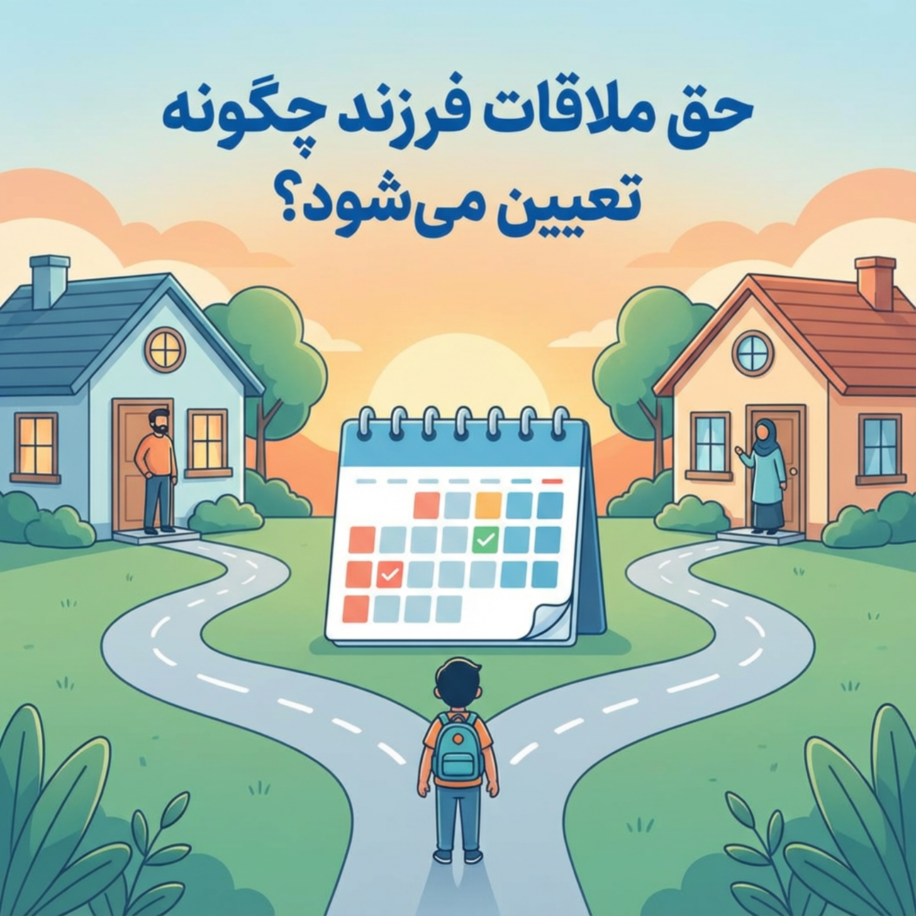 کاور حق ملاقات فرزند چگونه تعیین می شود؟