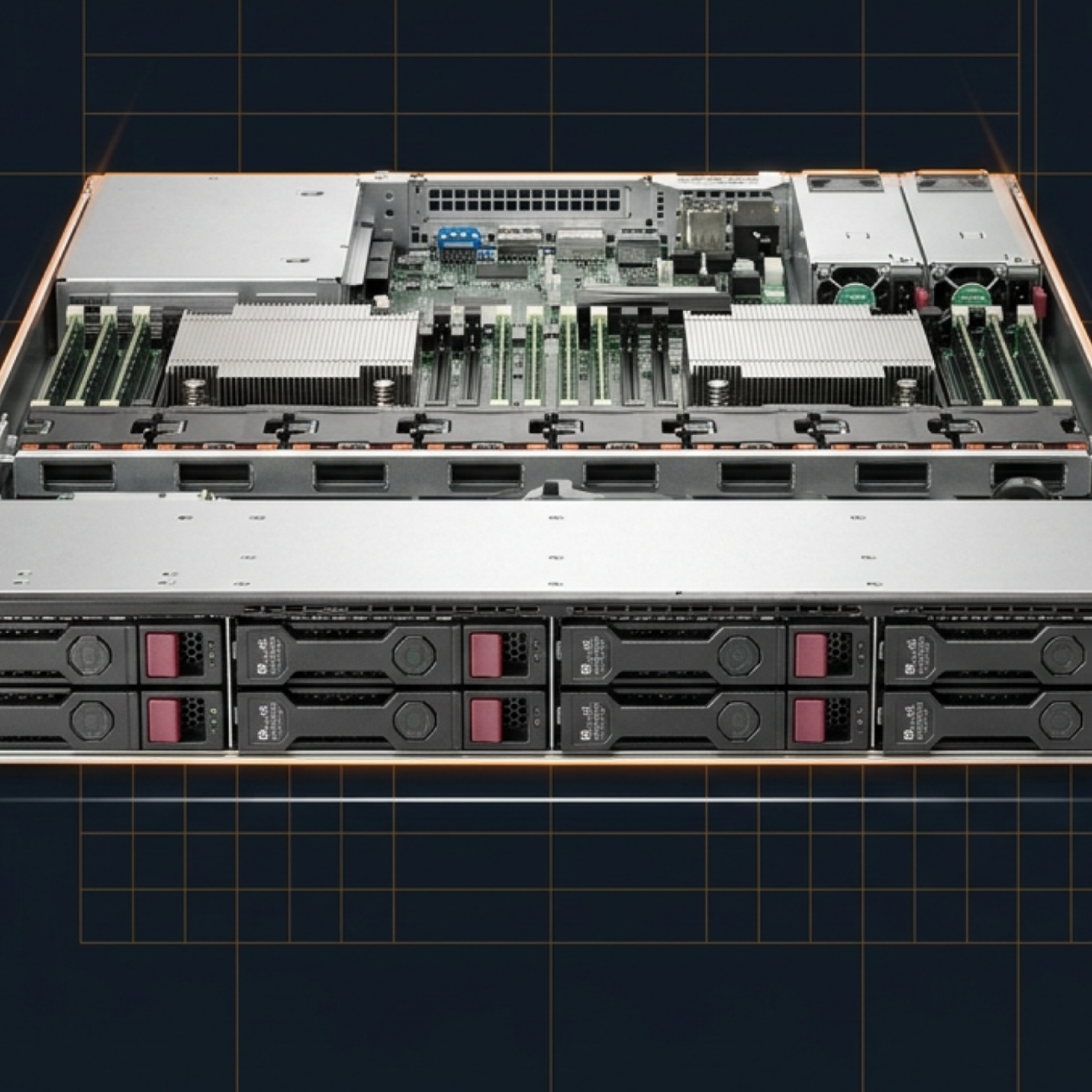 کاور سرور HPE ProLiant DL360 Gen9 مدل 776319-B21، 8SFF/CTO بدون پردازنده
