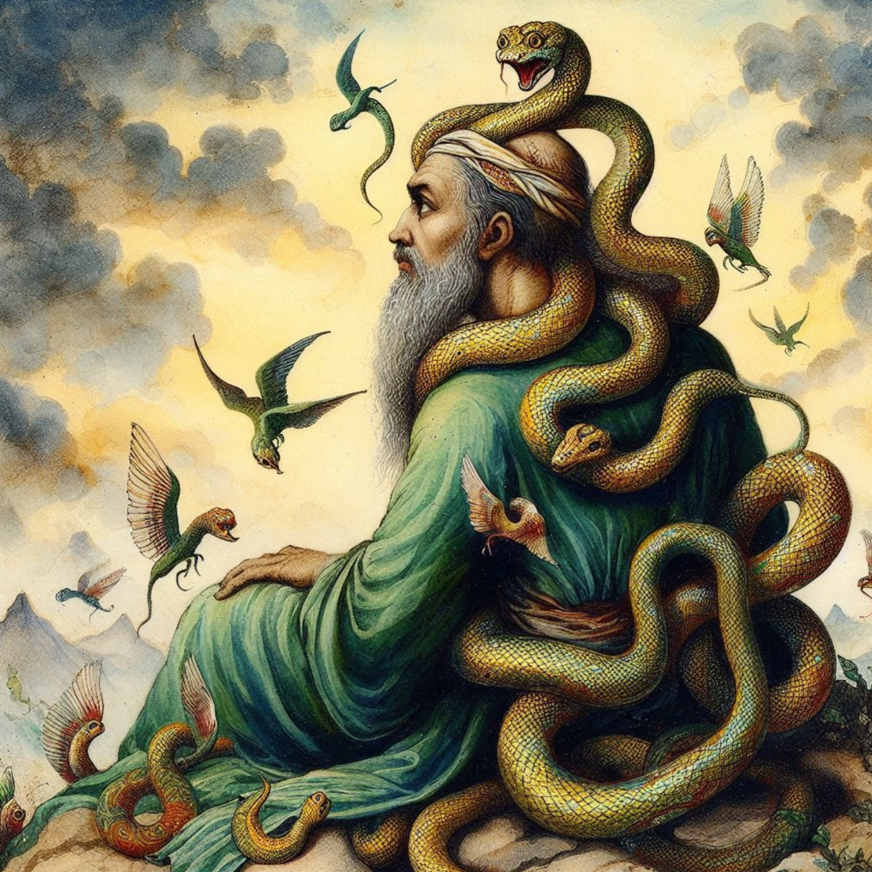 کاور خواب دیدن ضحاک تازی