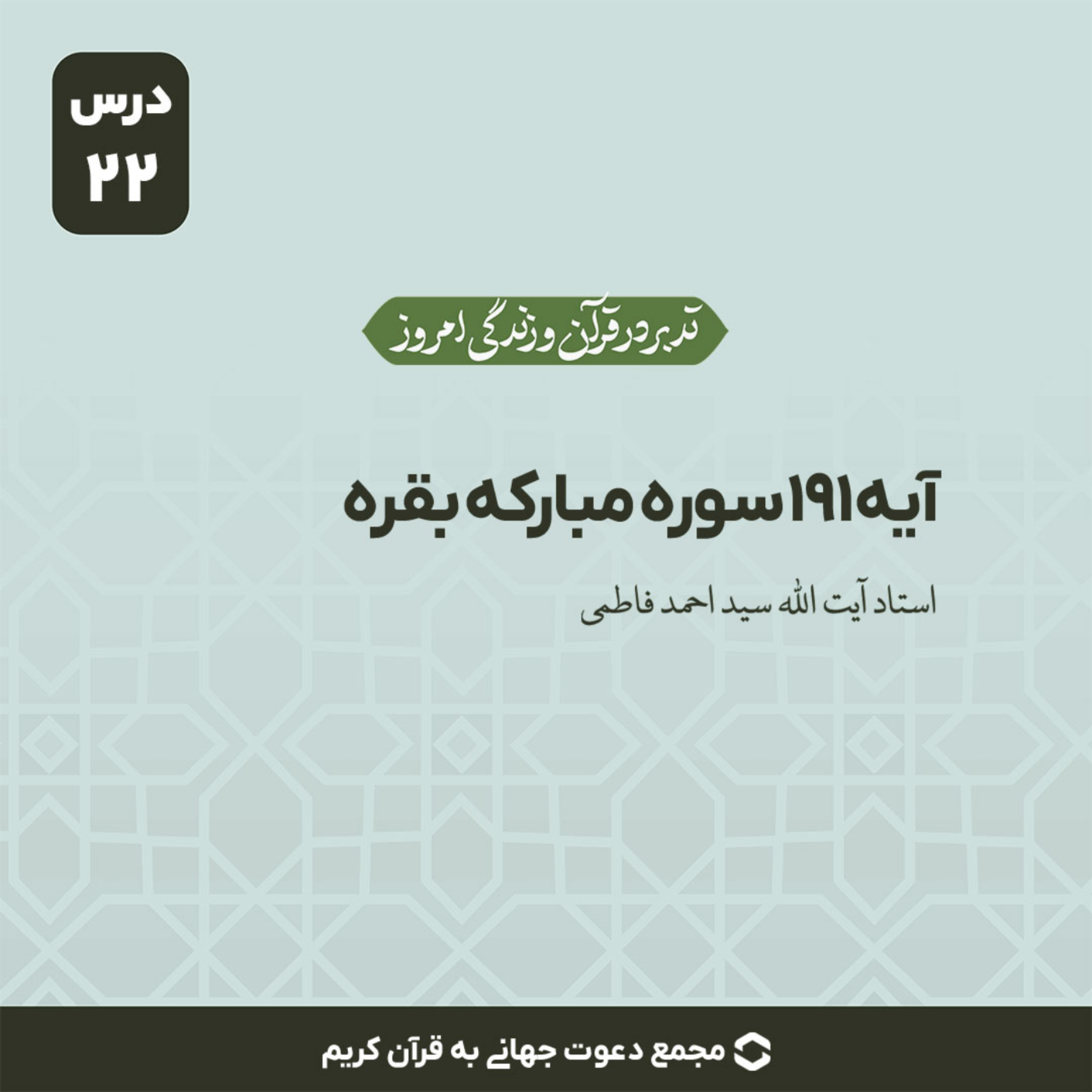 کاور سوره بقره : آیه 191