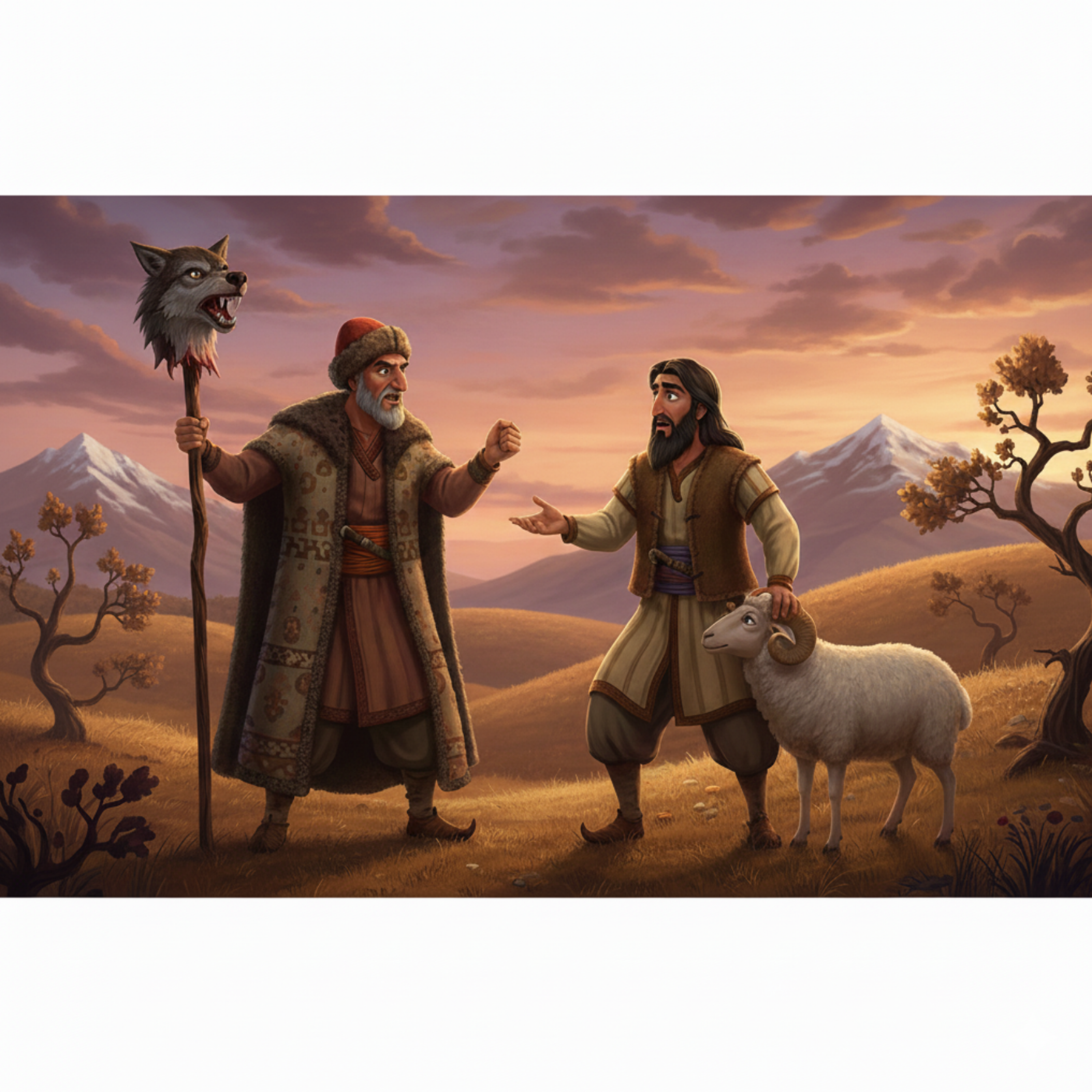 کاور ضرب المثل «کله گرگی نشان دادن»