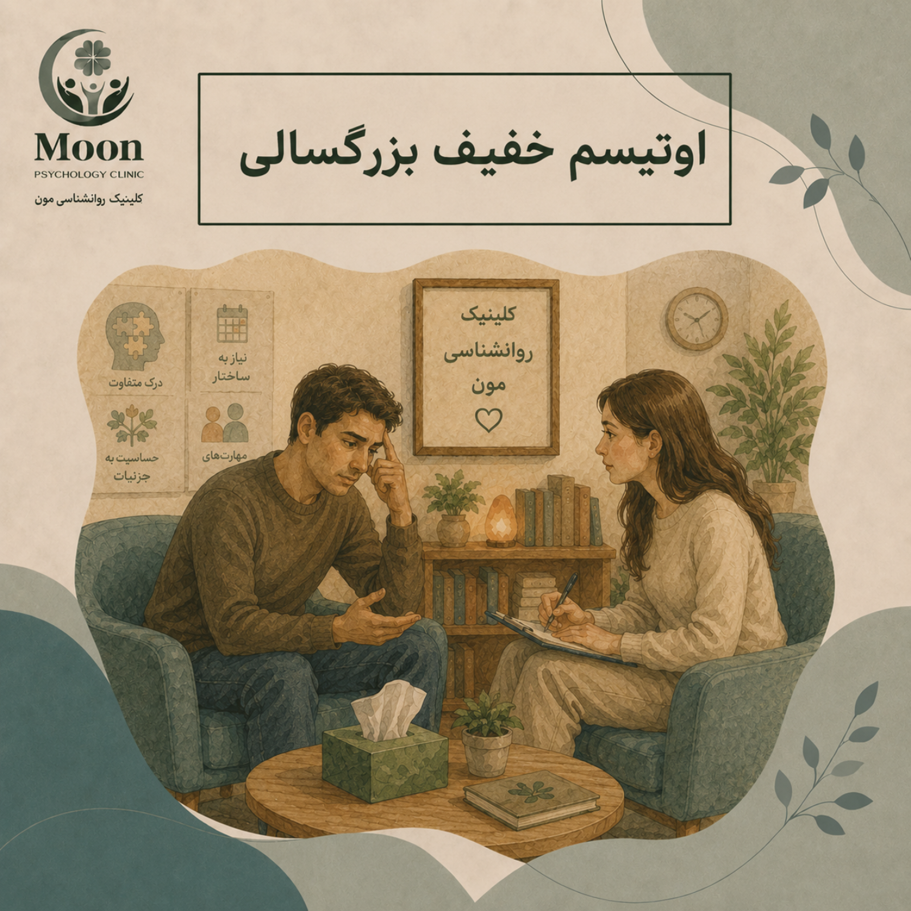 کاور اوتیسم خفیف بزرگسالی