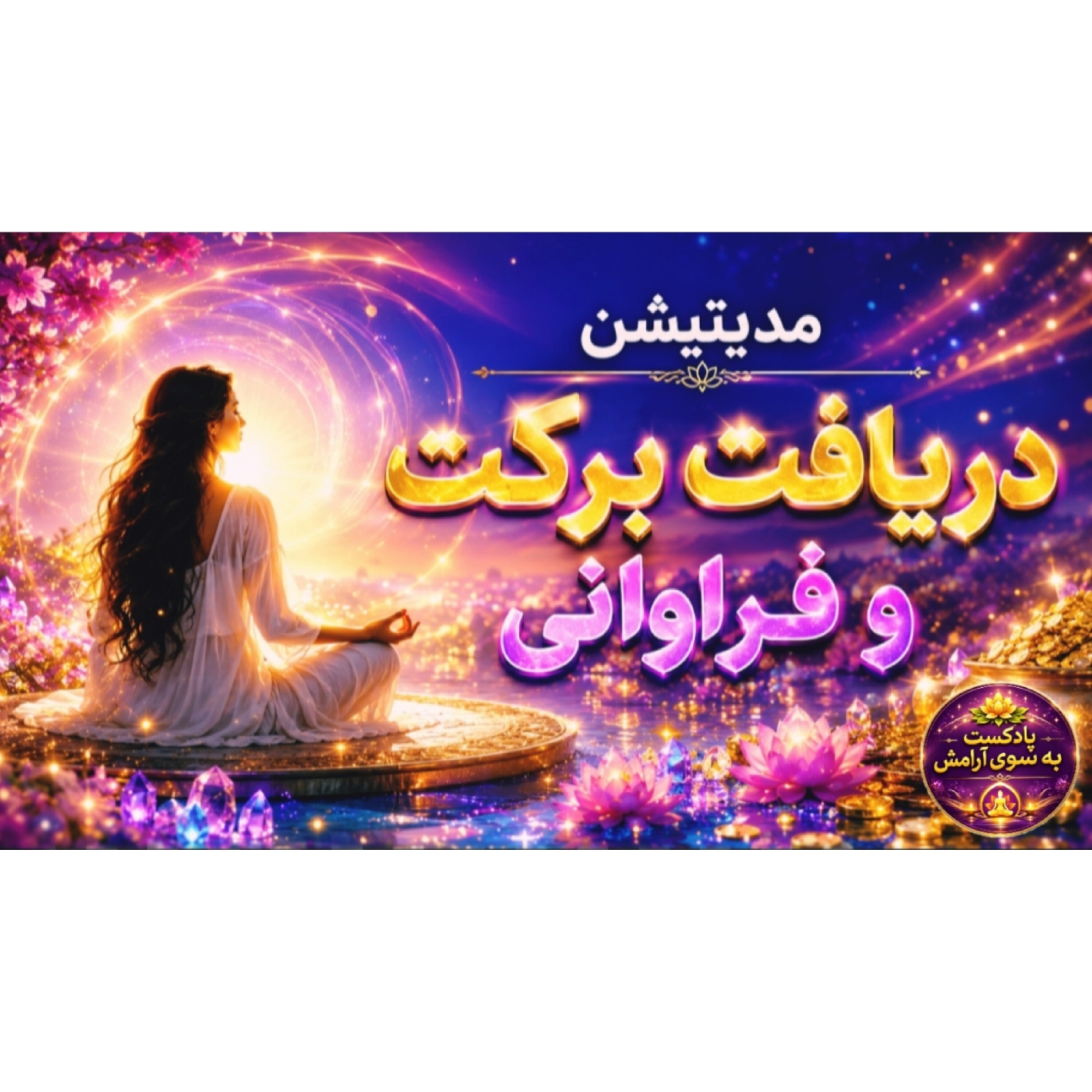 کاور مدیتیشن دریافت برکت و نعمت با صدای پروین زندی