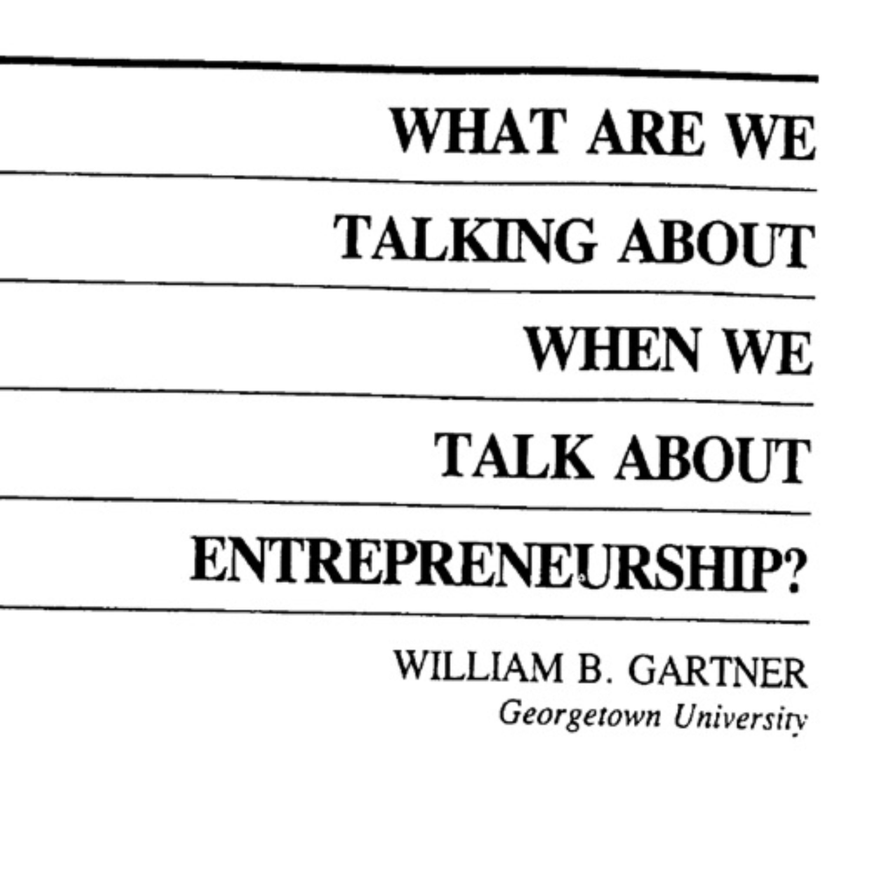 کاور 62- What are we talking about when we talk about entrepreneurship - Persian