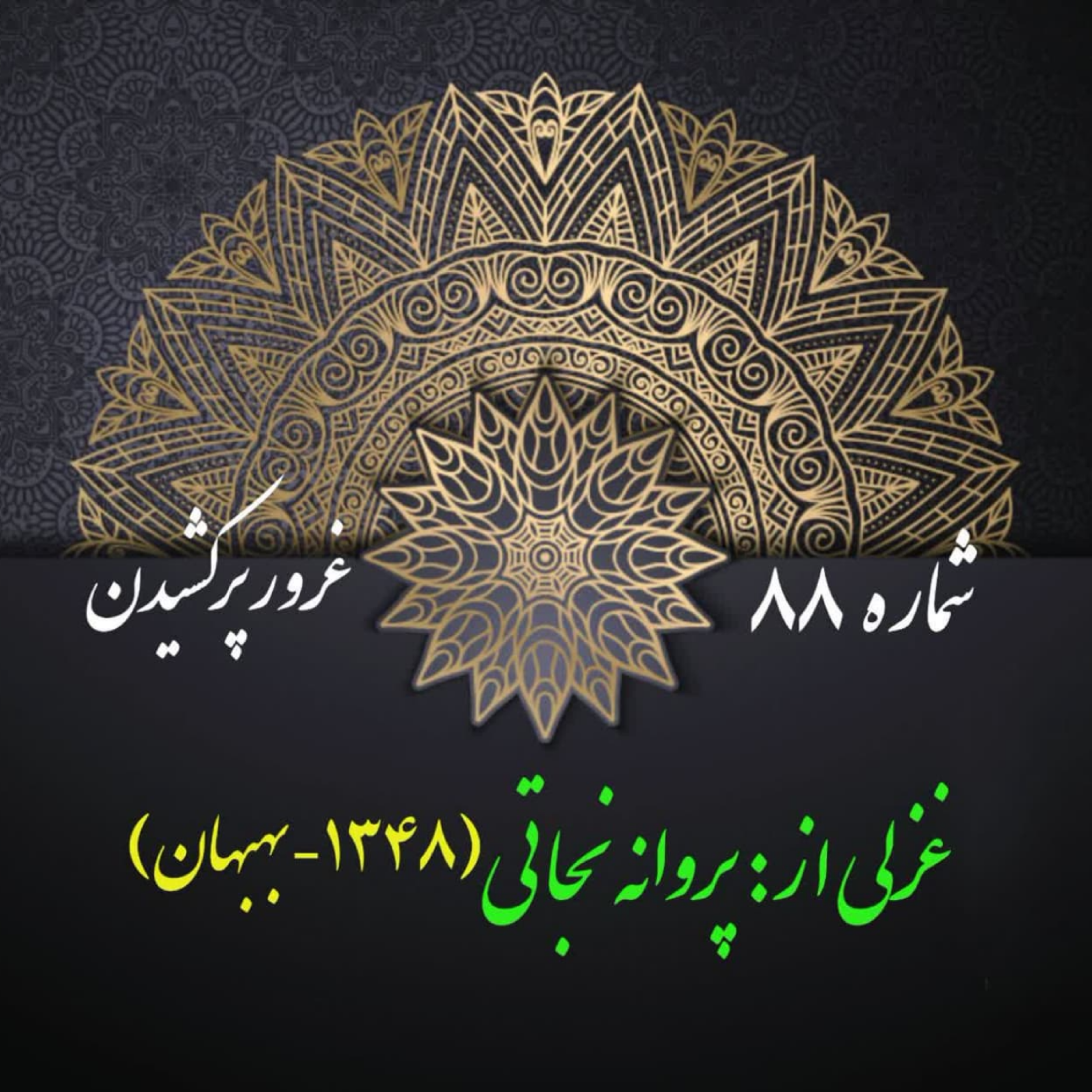 کاور شمارۀ 88 - غزلی از پروانه نجاتی