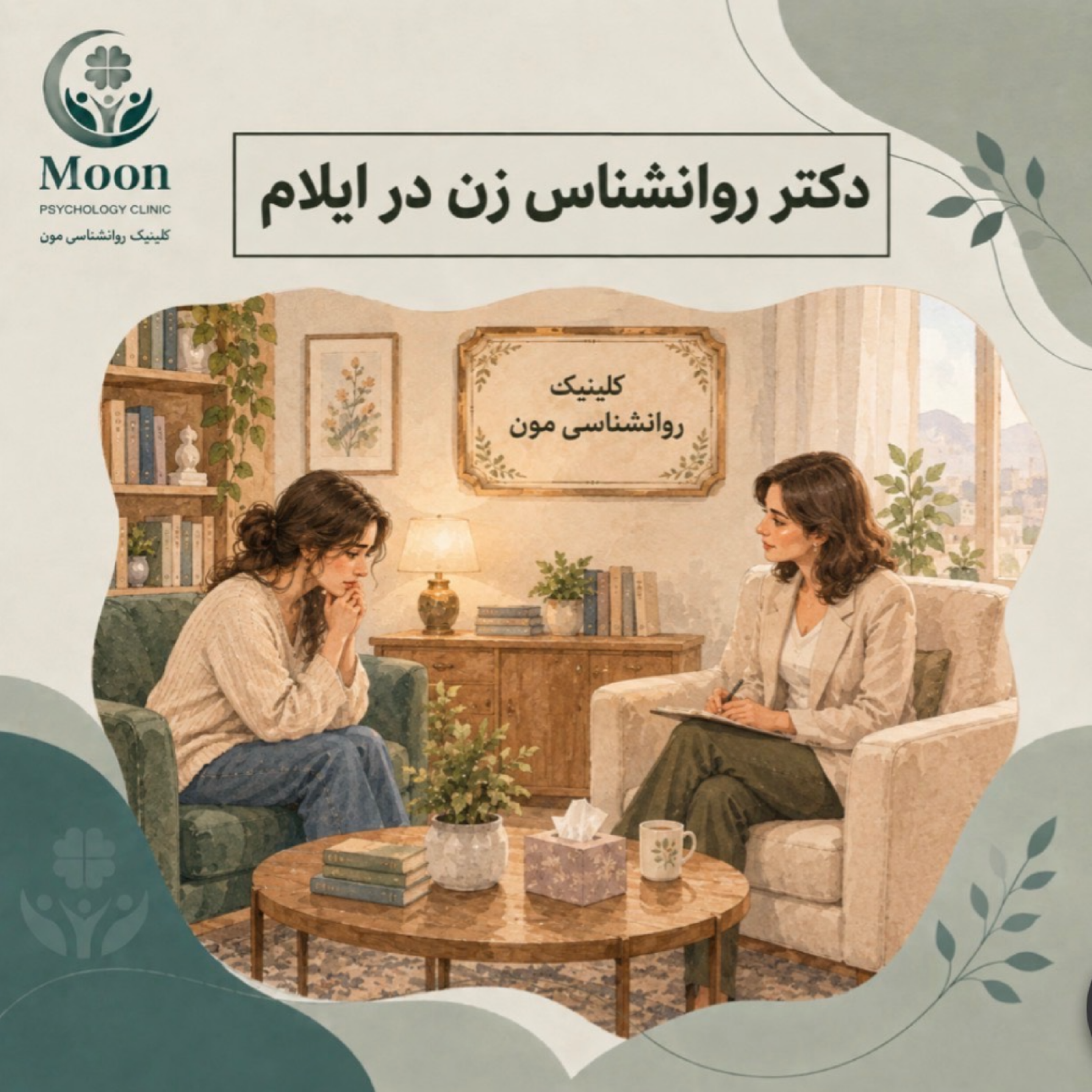 کاور دکتر روانشناس زن در ایلام