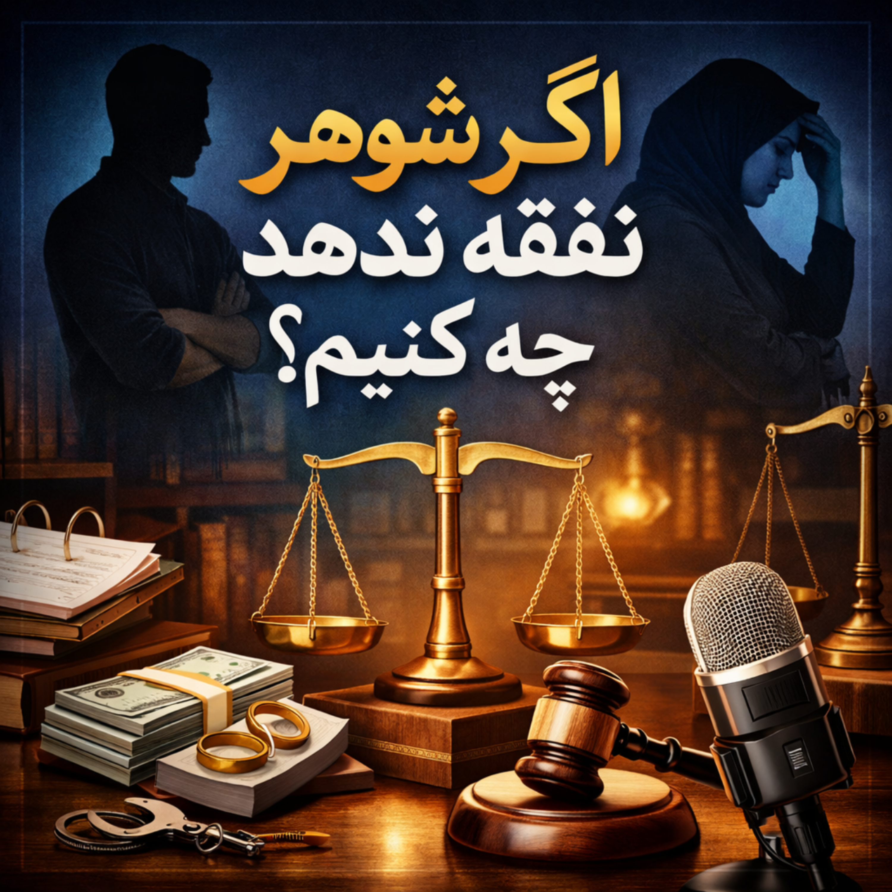 کاور اگر شوهر نفقه ندهد چه کنیم؟