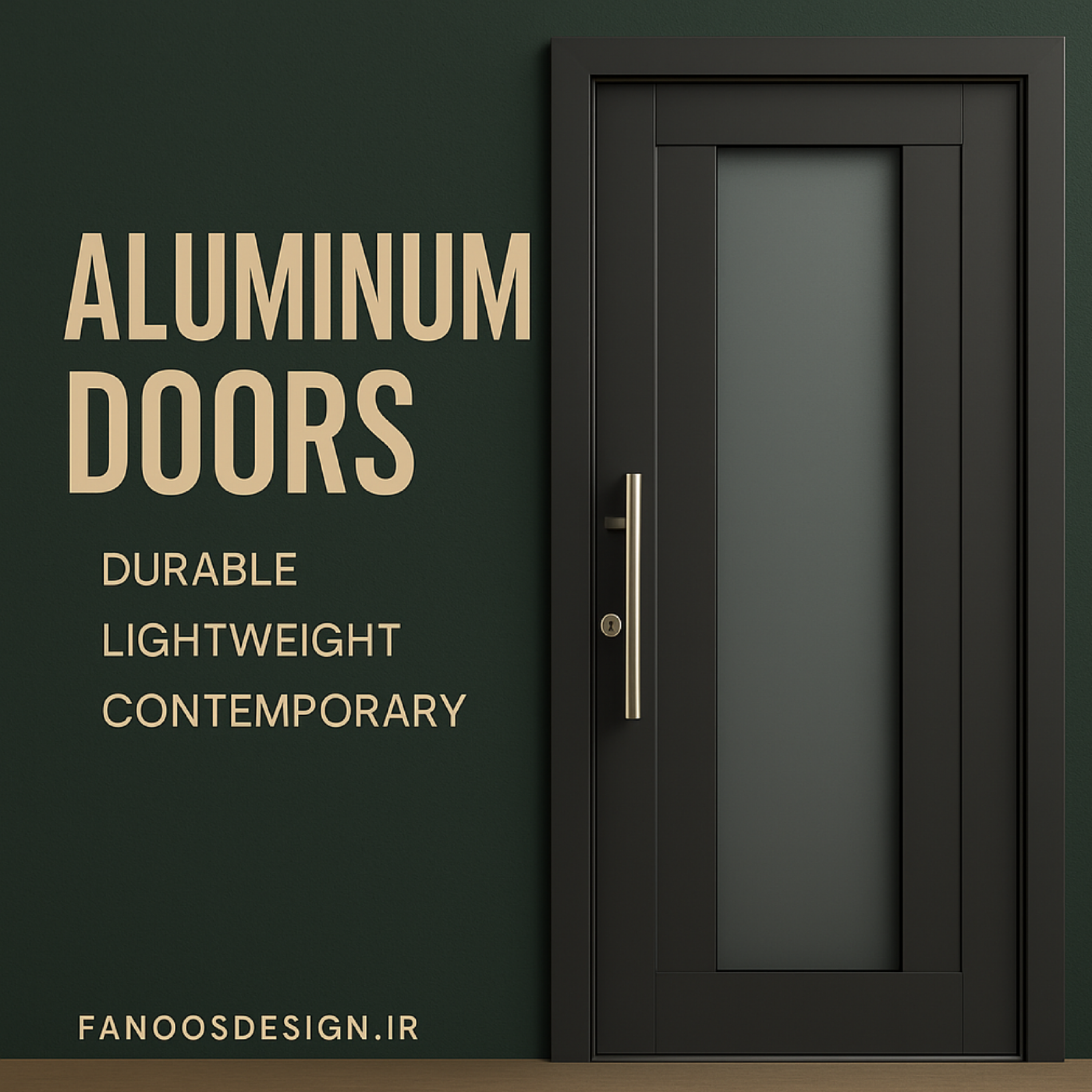کاور Aluminum Doors — سبک، مقاوم و آماده برای هر شرایط 🌧️🔐