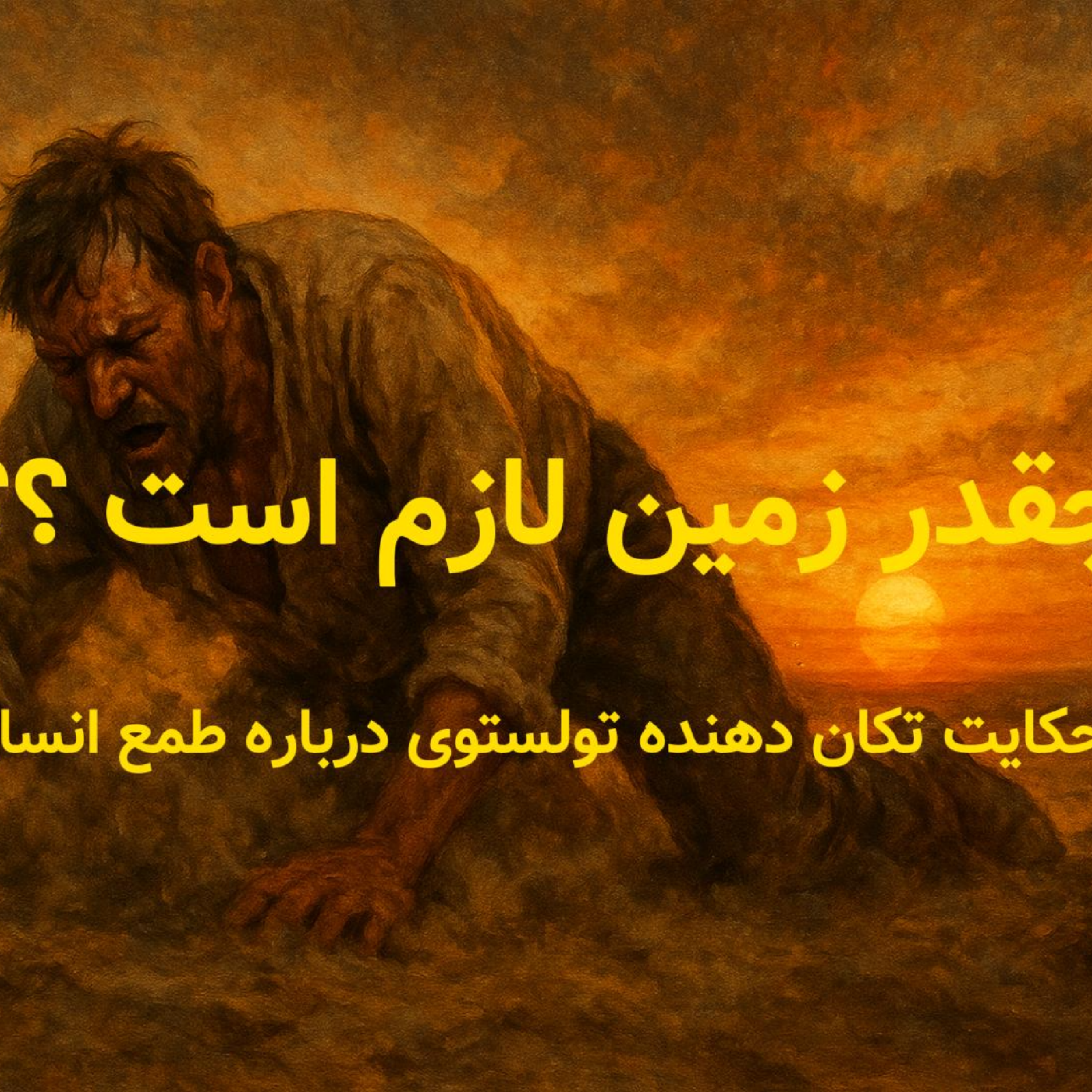 کاور چقدر زمین لازم است ؟ حکایتی تکان دهنده از تولستوی درباره طمع انسان