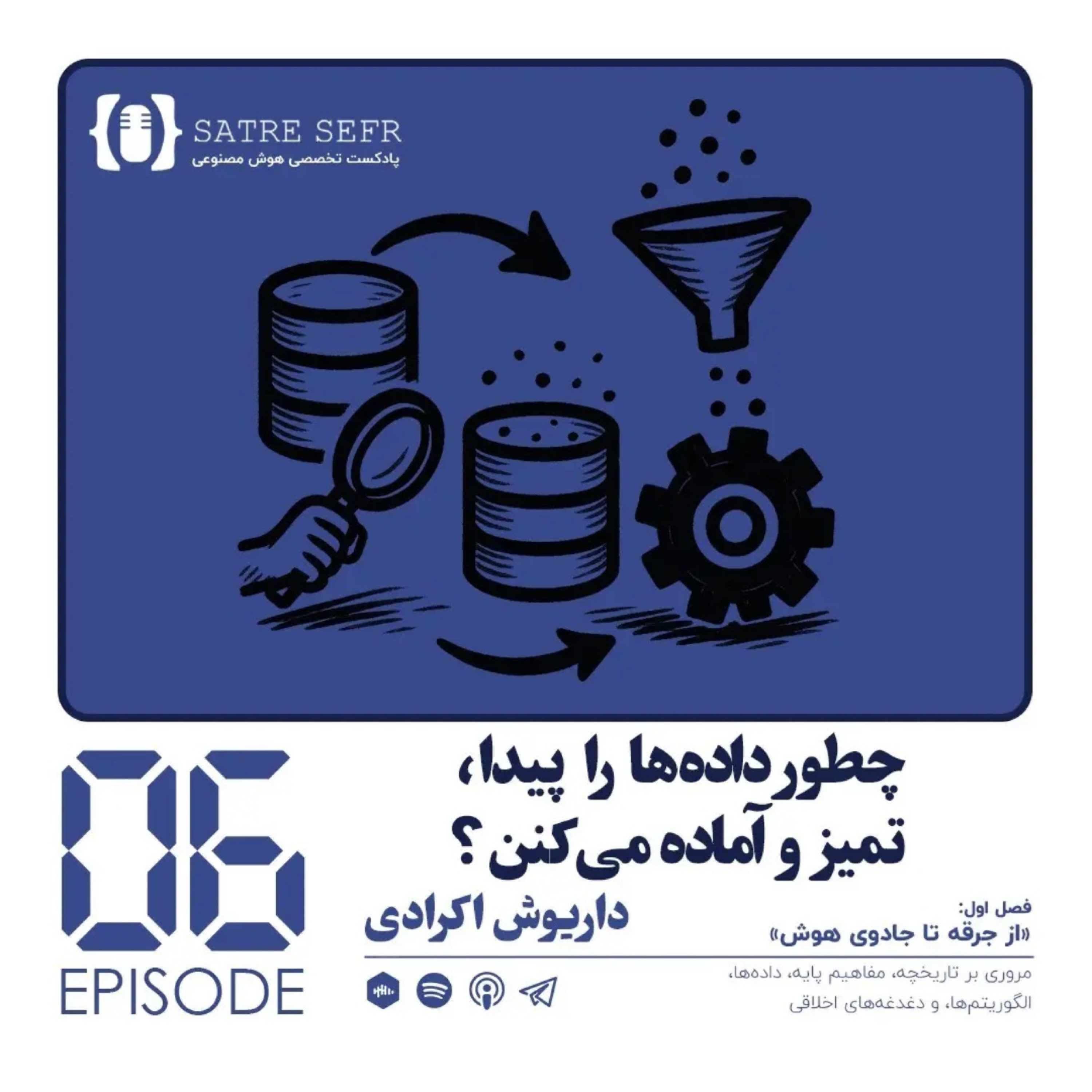 کاور اپیزود 06 - فصل اول: چطور دادهها را پیدا، تمیز و آماده میکنن؟