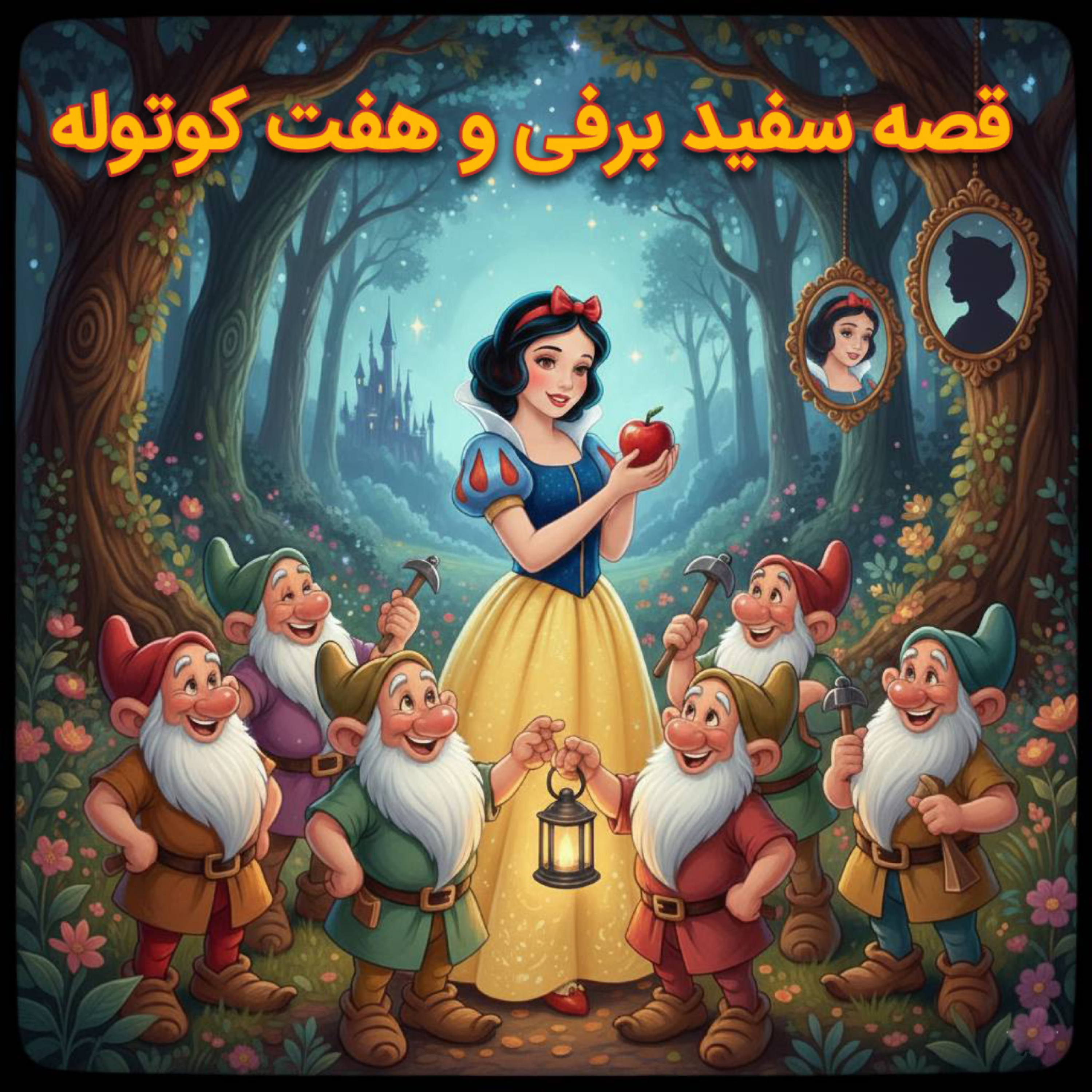 کاور قصه سفید برفی و هفت کوتوله