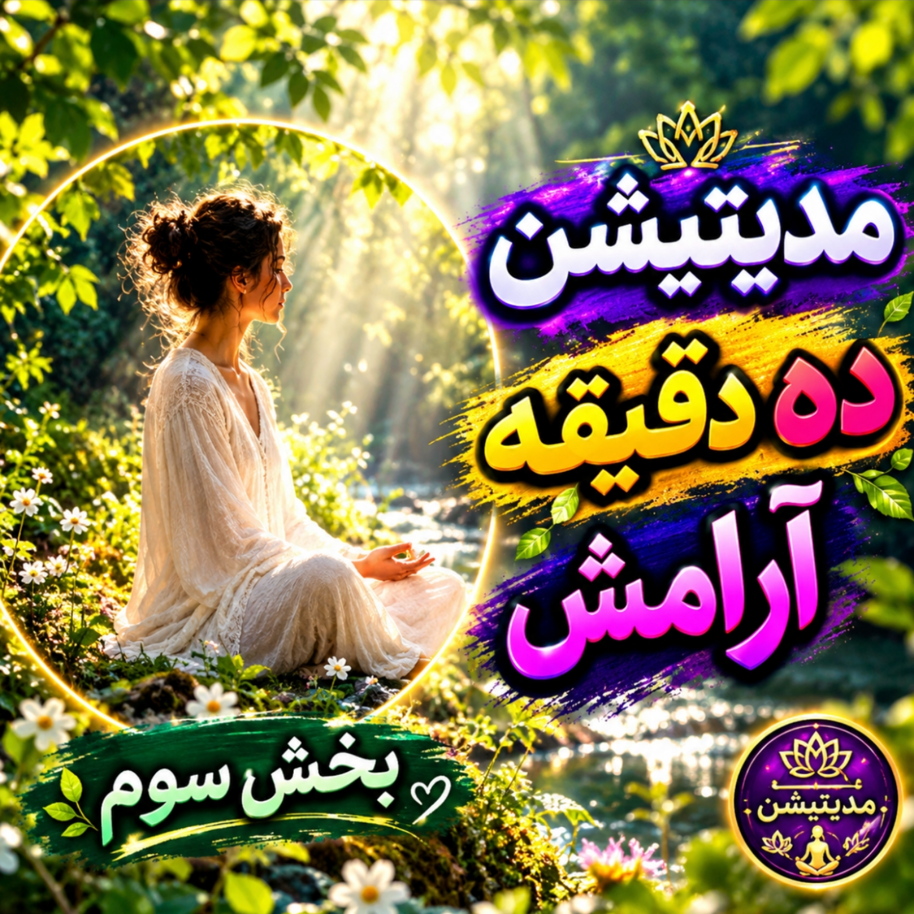 کاور مدیتیشن هیچ عمیقترین تمرین رهاسازی ذهن با صدای پروین زندی