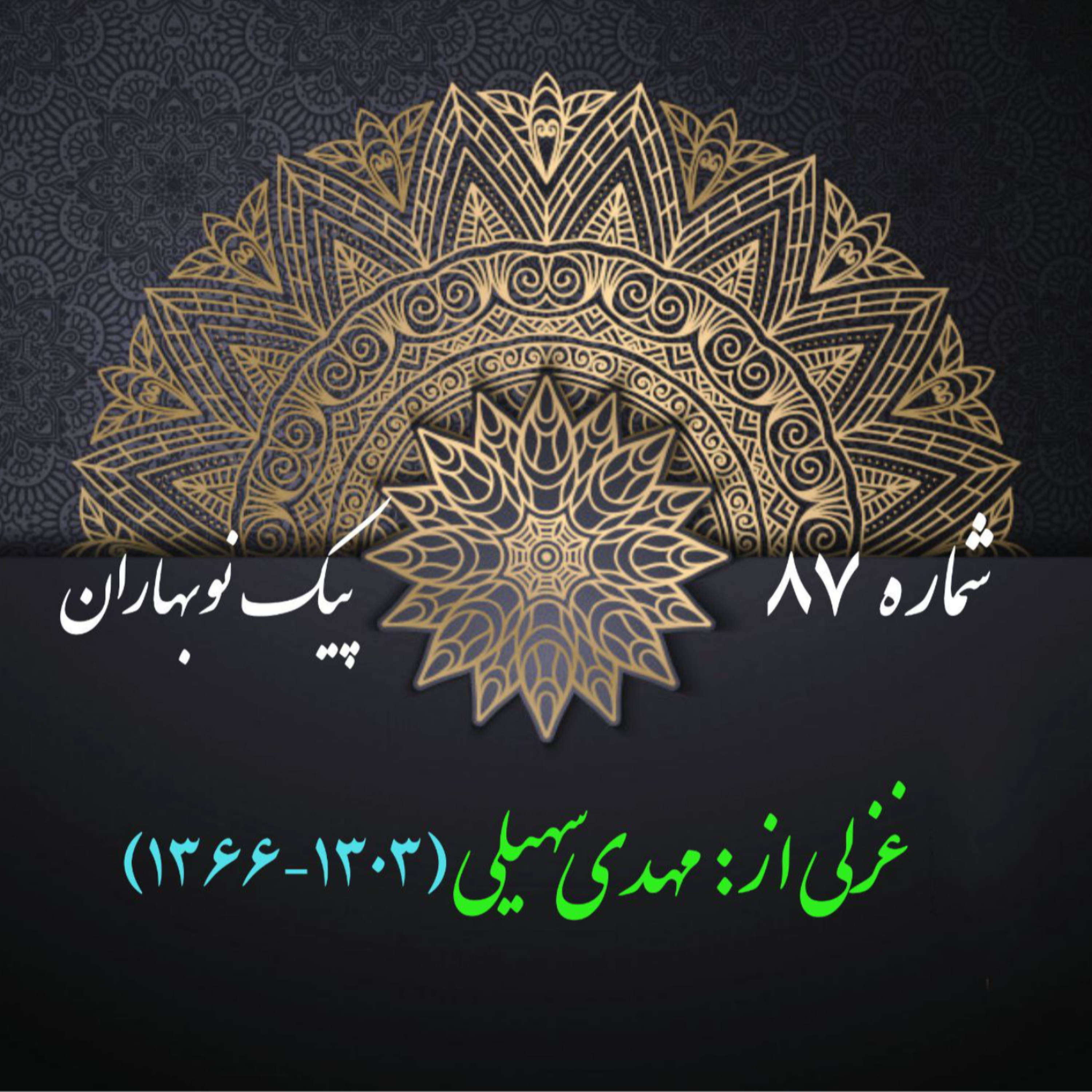 کاور شمارۀ 87 - غزلی از مهدی سهیلی