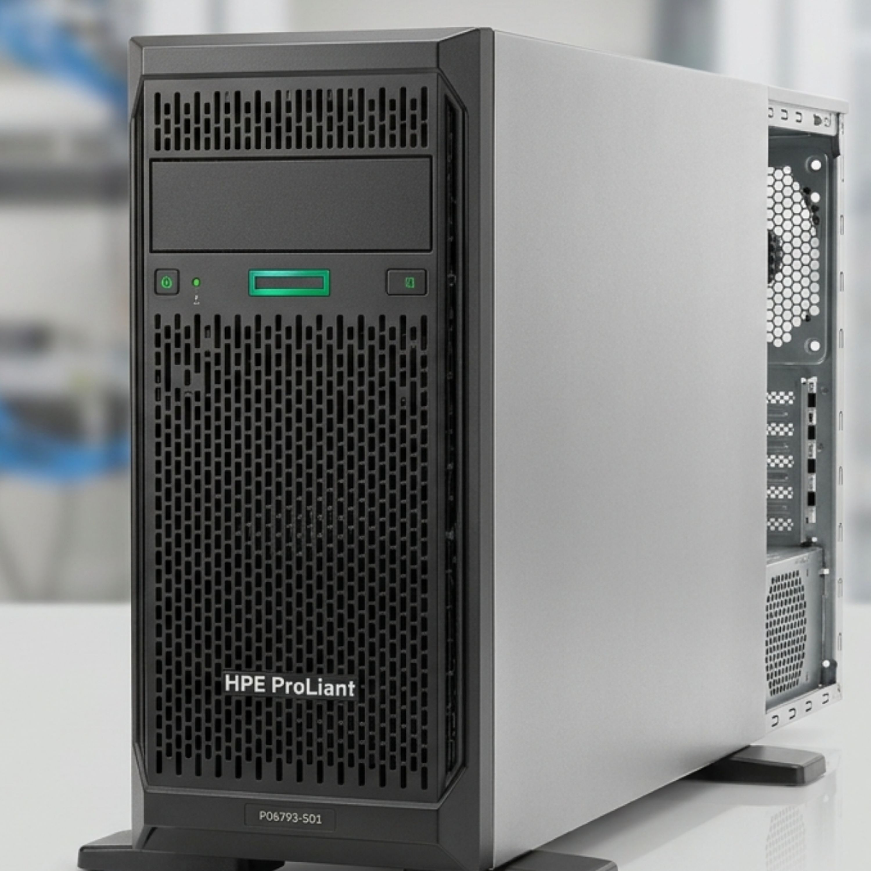 کاور سرور HPE ProLiant ML30 Gen10 مدل P06793-S01 با Xeon E-2134 و 16GB RAM