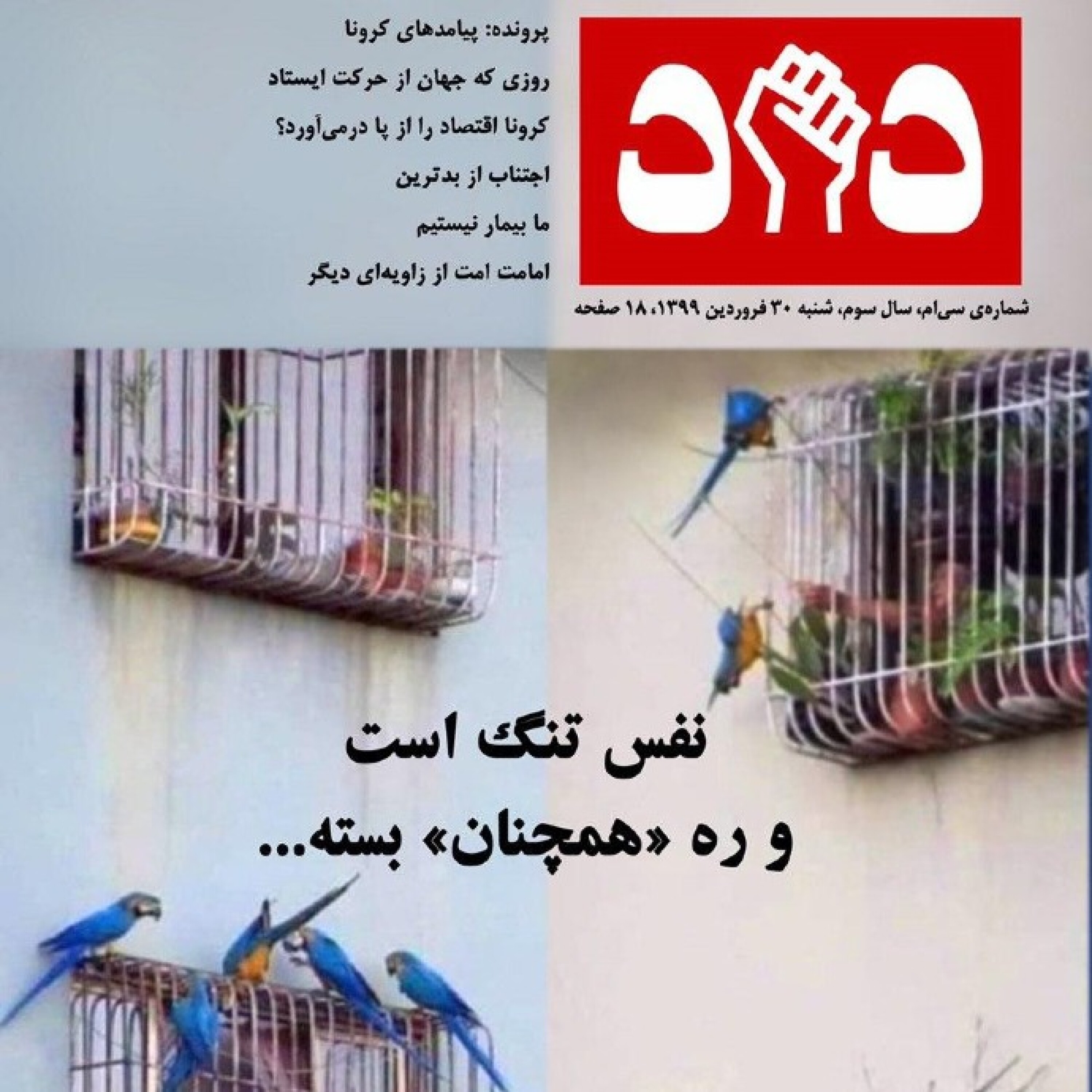 نفس تنگ است و ره "همچنان" بسته ... - نوزده تیر بر کالبد روح