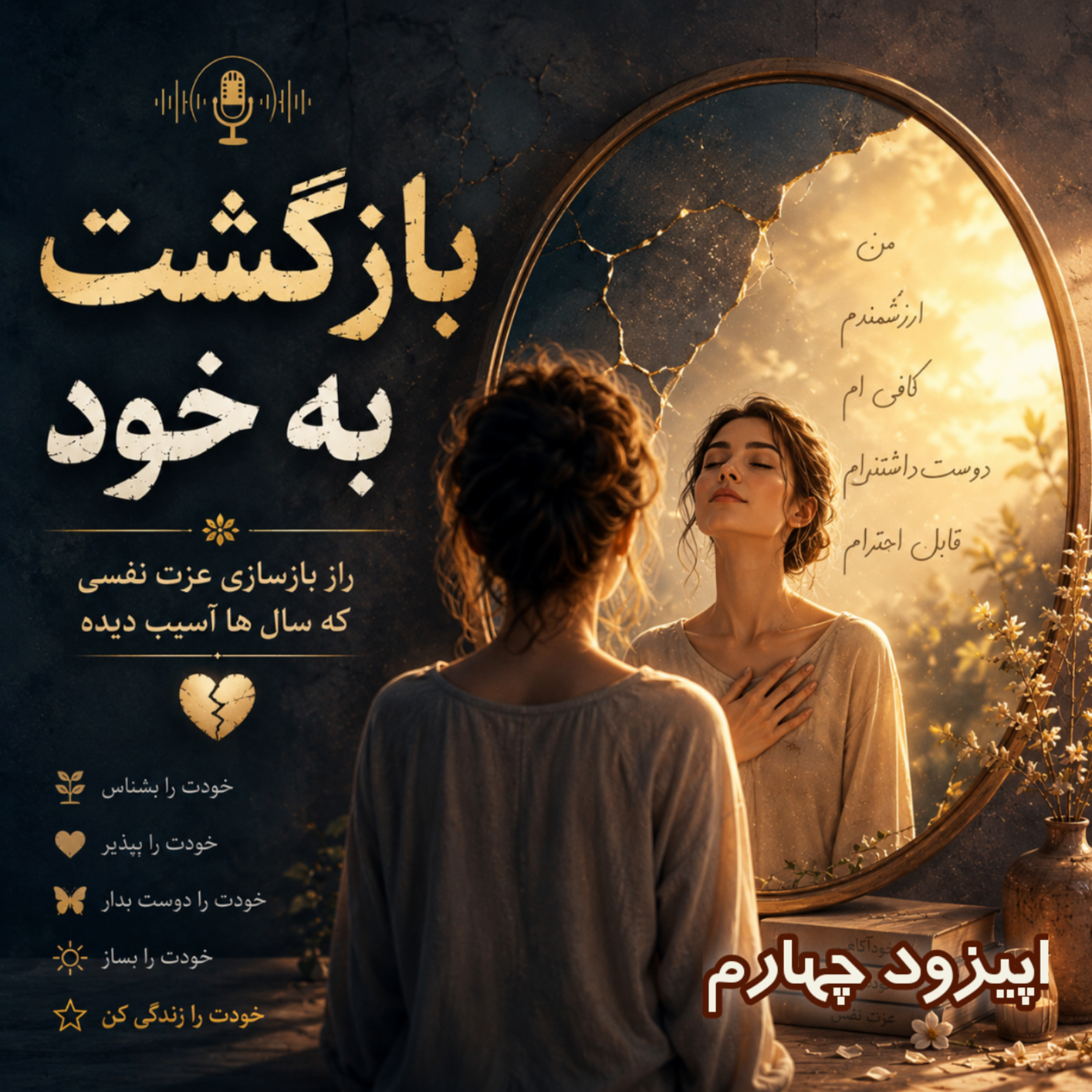 کاور بازگشت به خود 🎙️راز بازسازی عزت نفس (اپیزود چهارم)