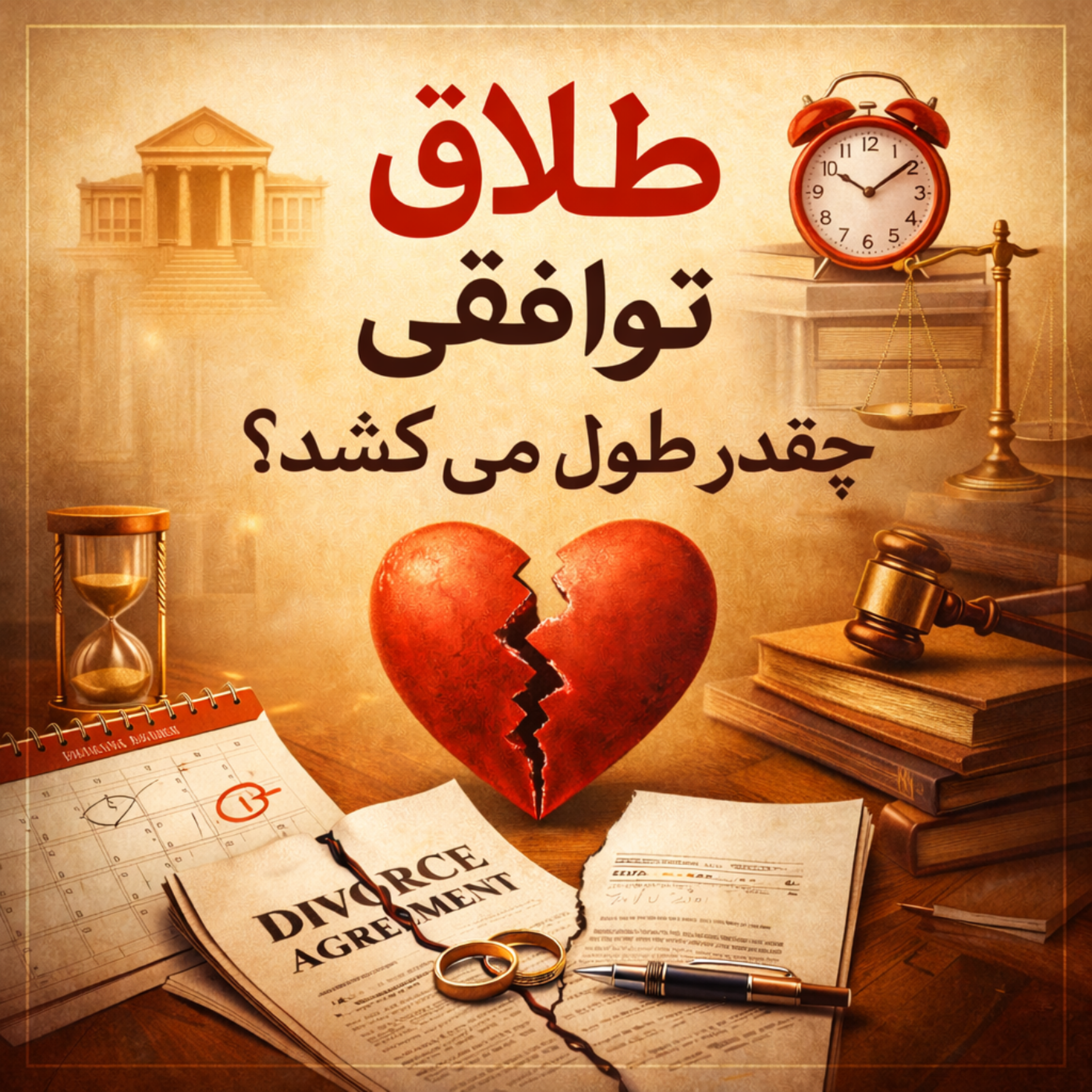 کاور طلاق توافقی چقدر طول می کشد؟