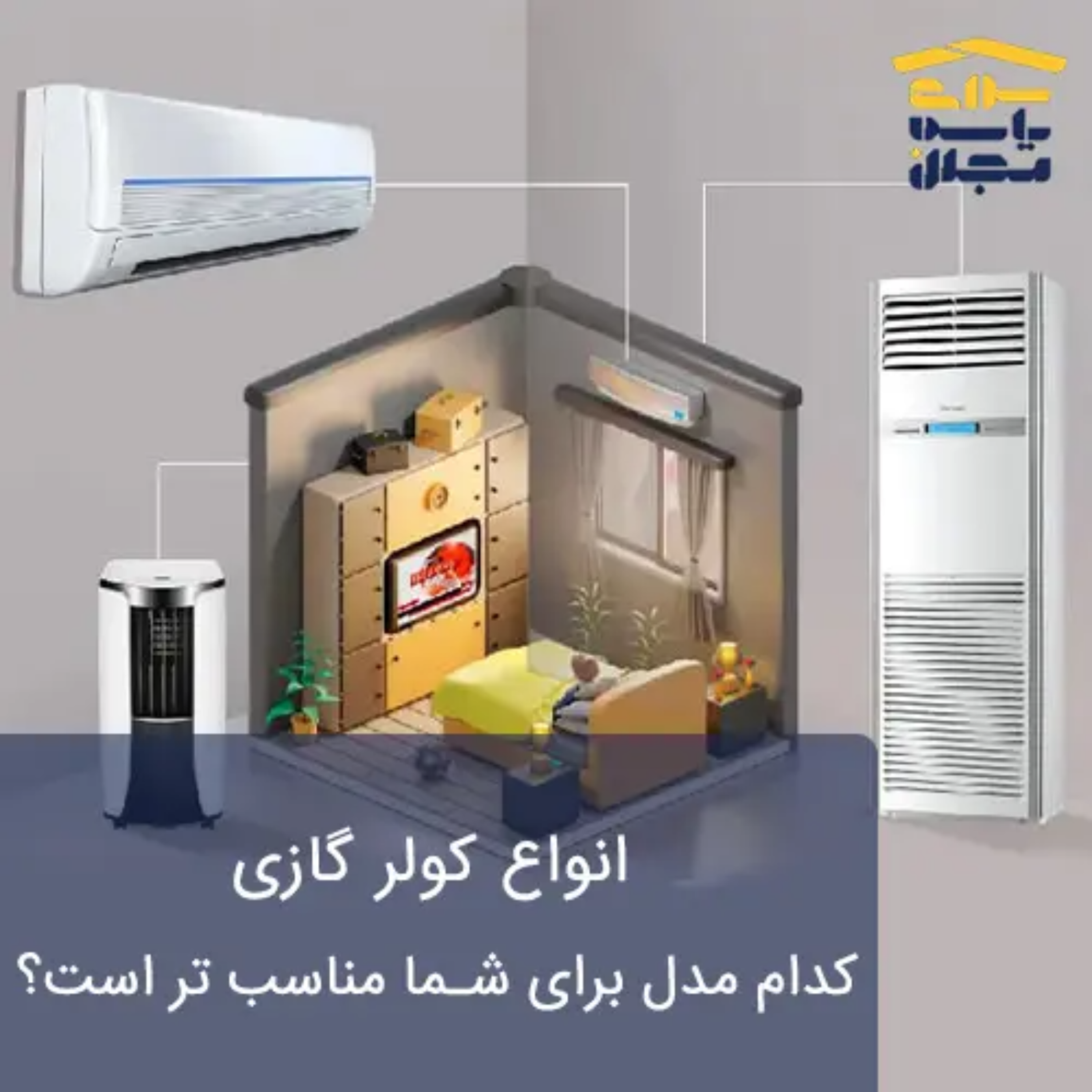 کاور انواع کولر گازی | کدام مدل برای شما مناسب‌ تر است؟