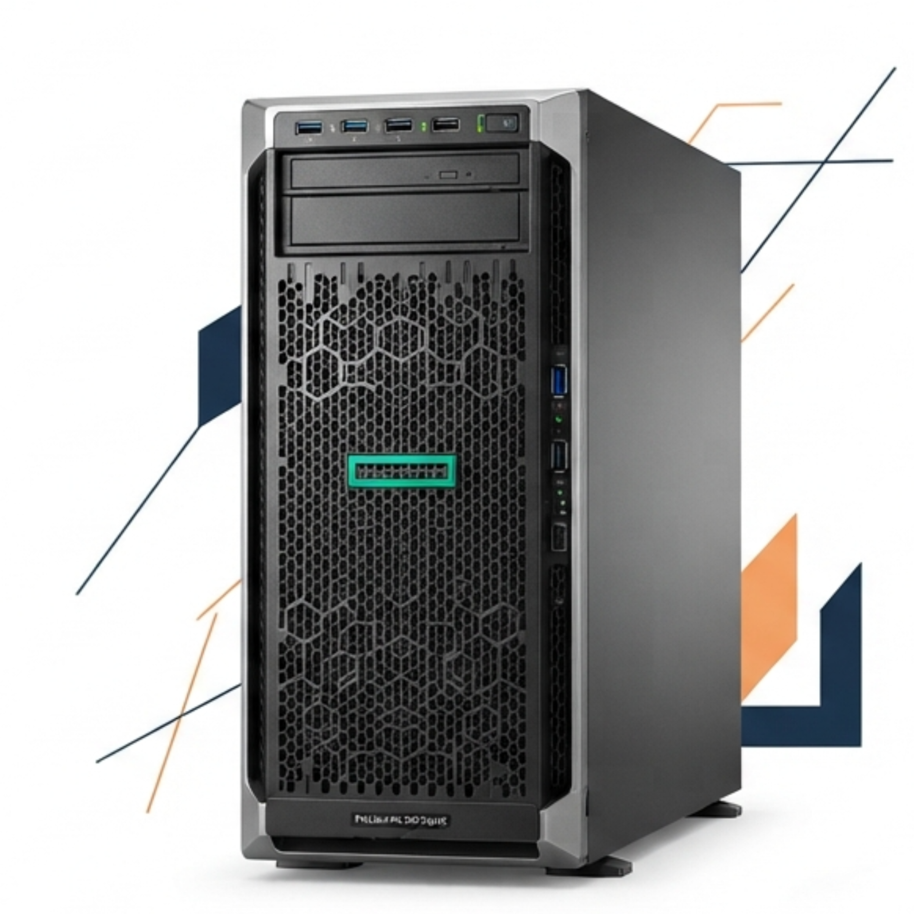 کاور سرور HPE ProLiant ML350 Gen10 با Xeon Silver 4210R، رم 32GB و 8SFF