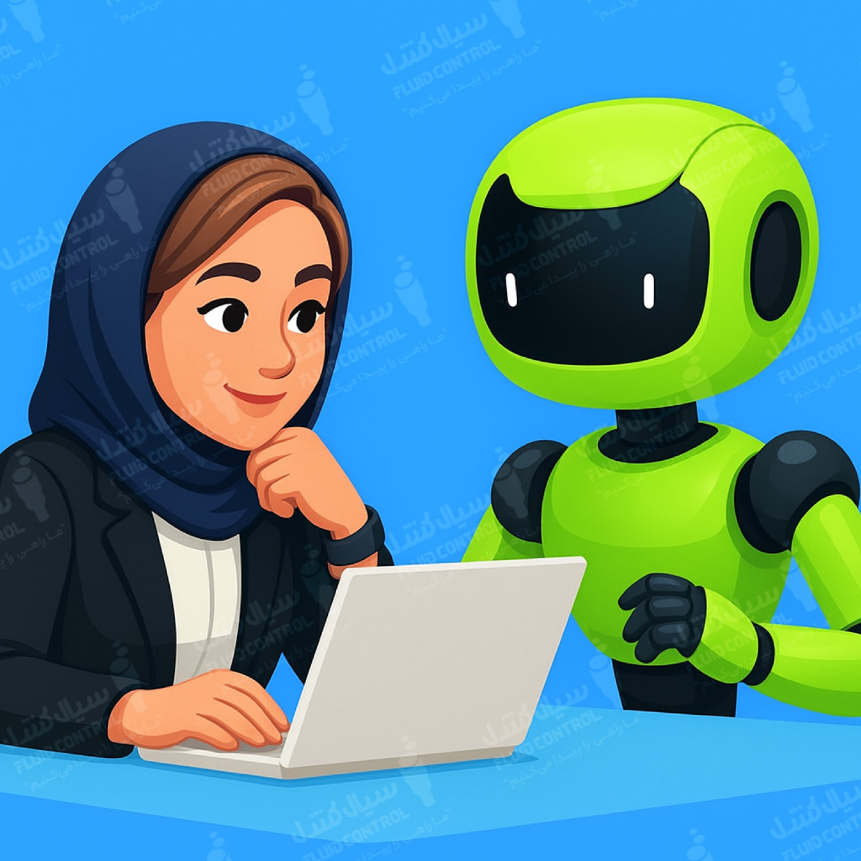 کاور هوش مصنوعی روی خط
