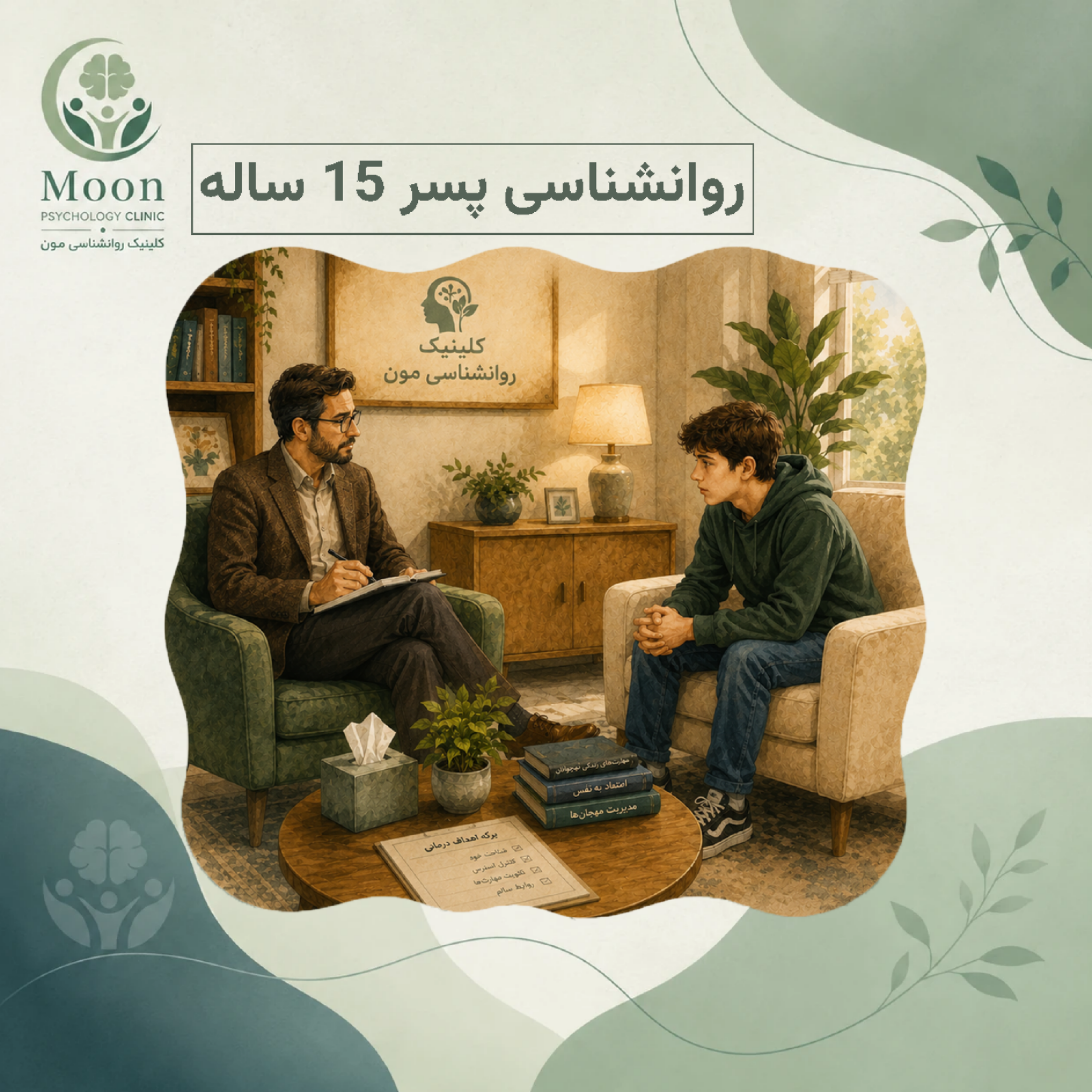 کاور روانشناسی پسر 15 ساله