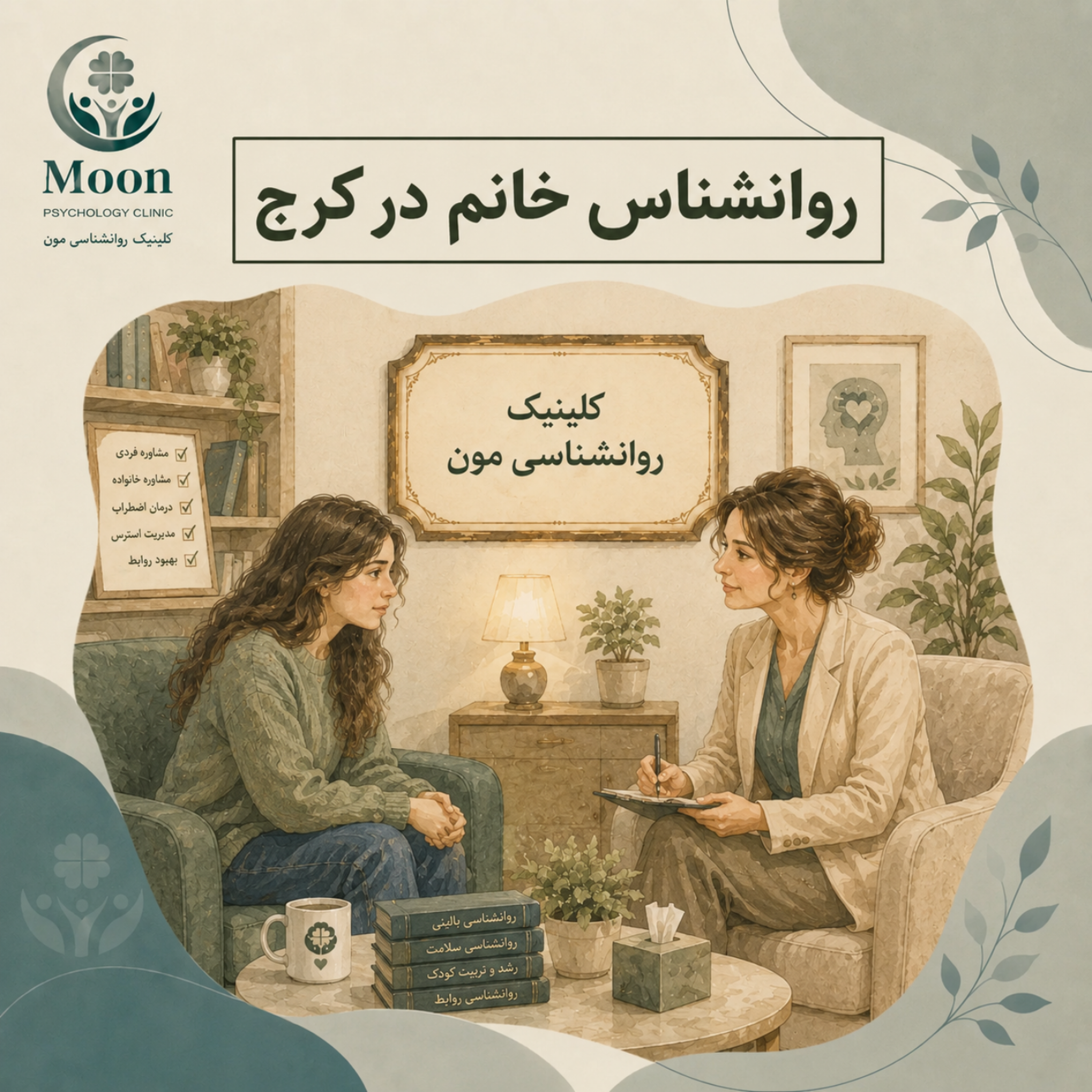 کاور روانشناس خانم در کرج