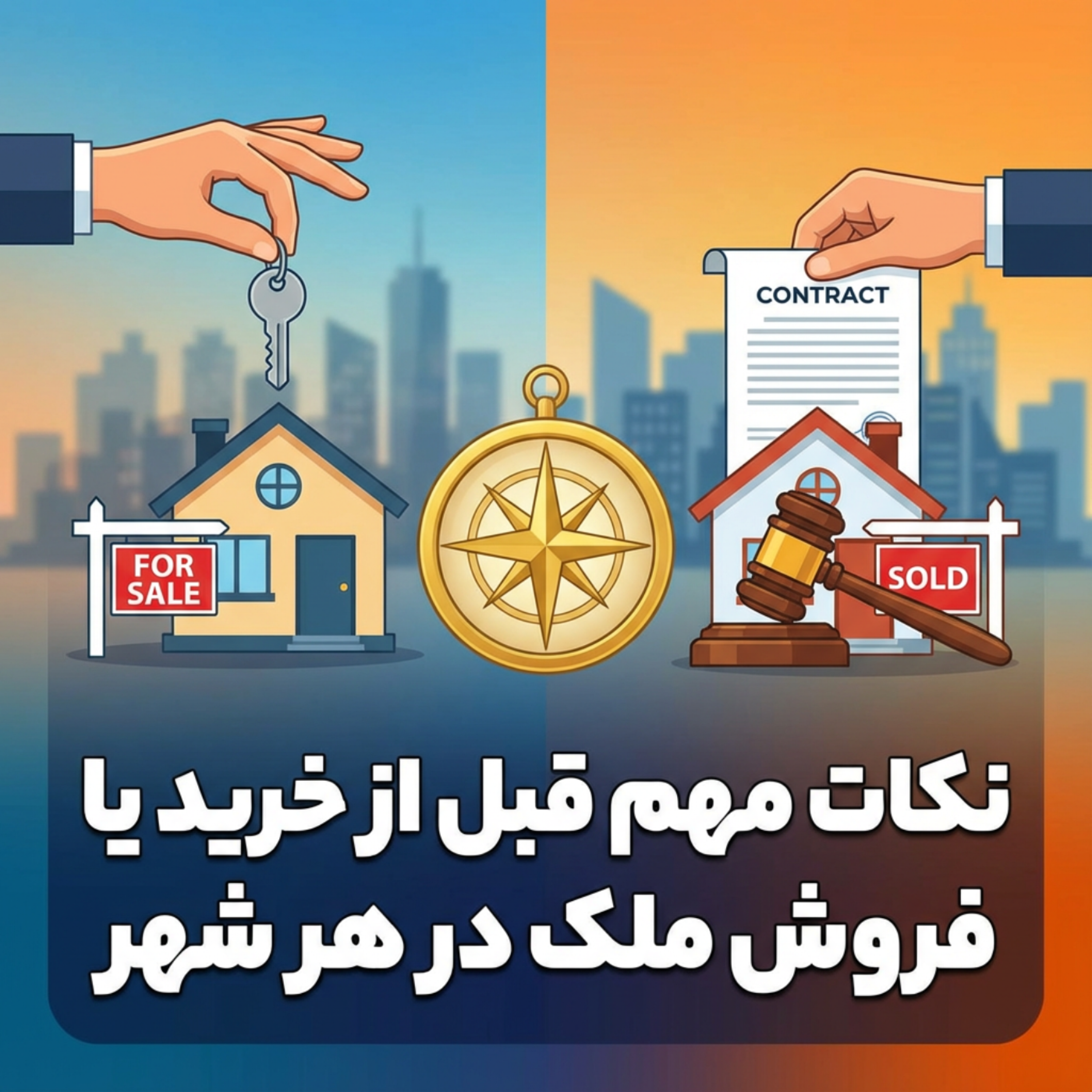 کاور نکات مهم قبل از خرید یا فروش ملک در هر شهر