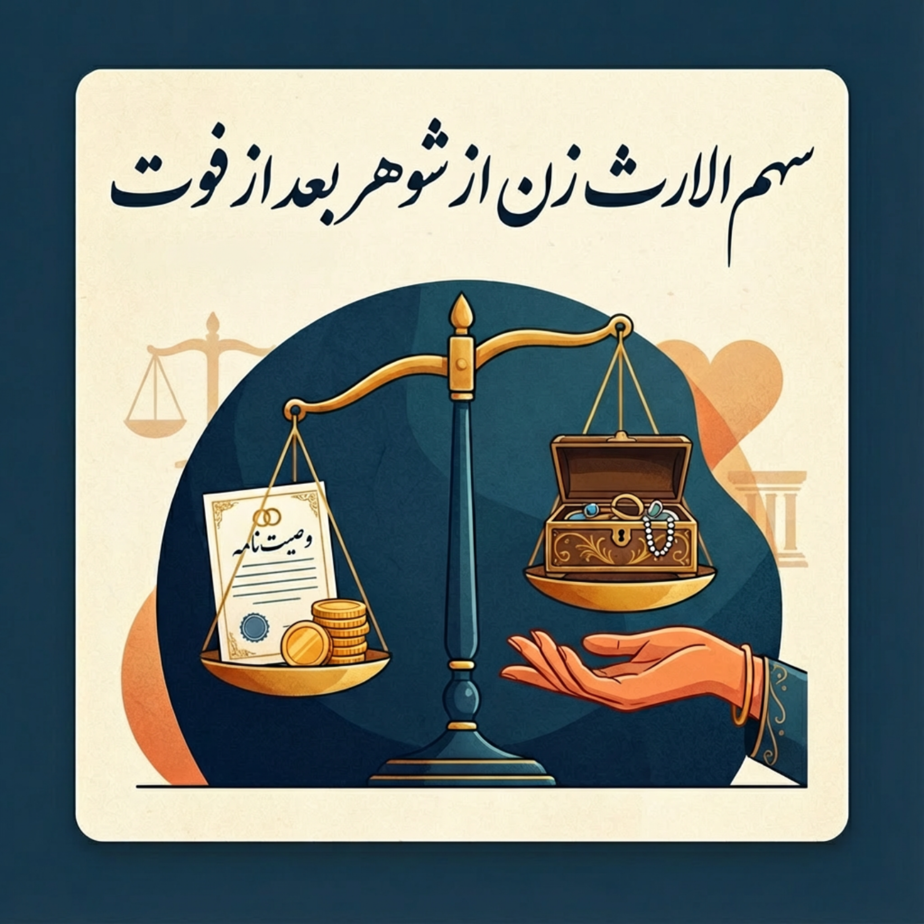 کاور سهم الارث زن از شوهر بعد از فوت