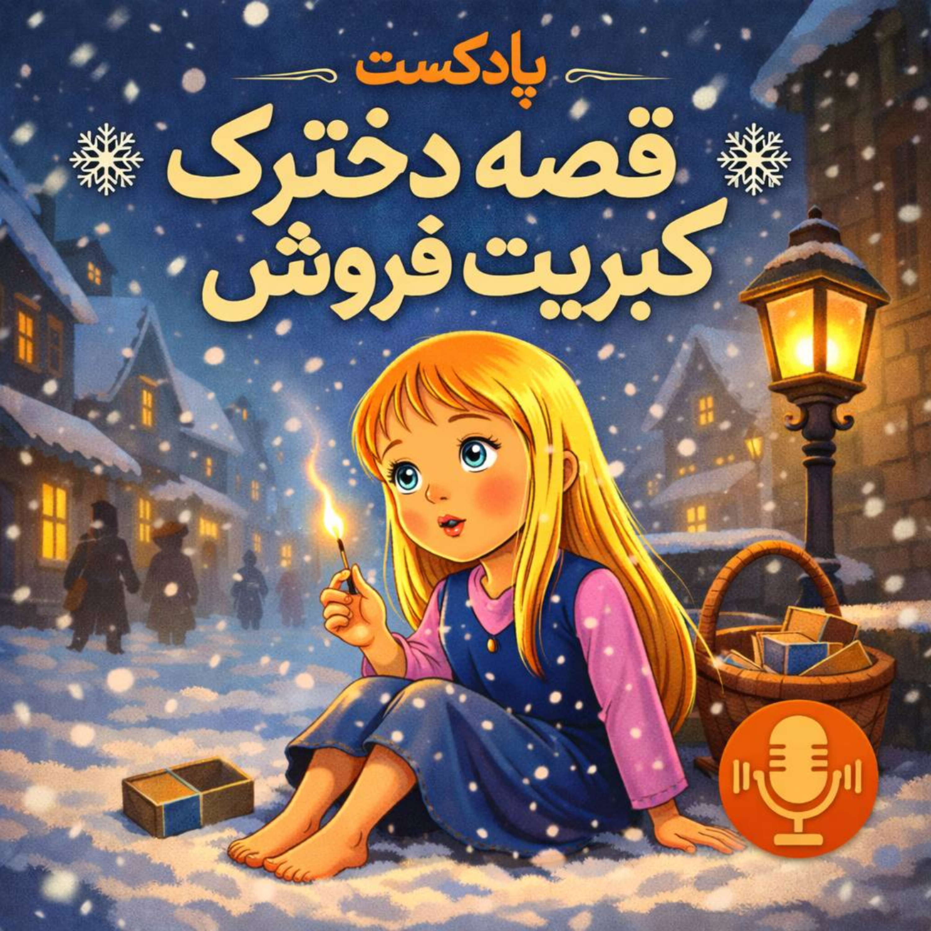 کاور قصه دختر کبریت فروش