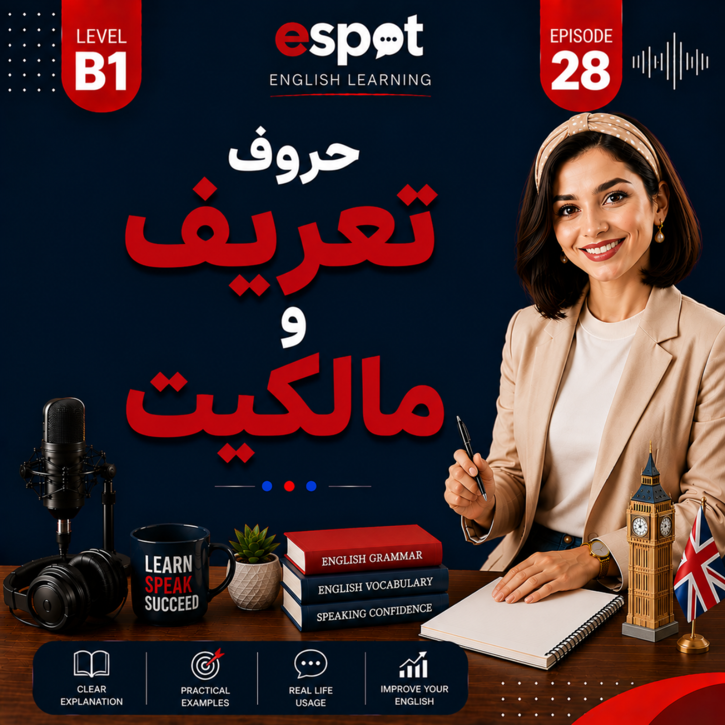 کاور درس بیست و هشتم --- حروف تعریف و مالکیت