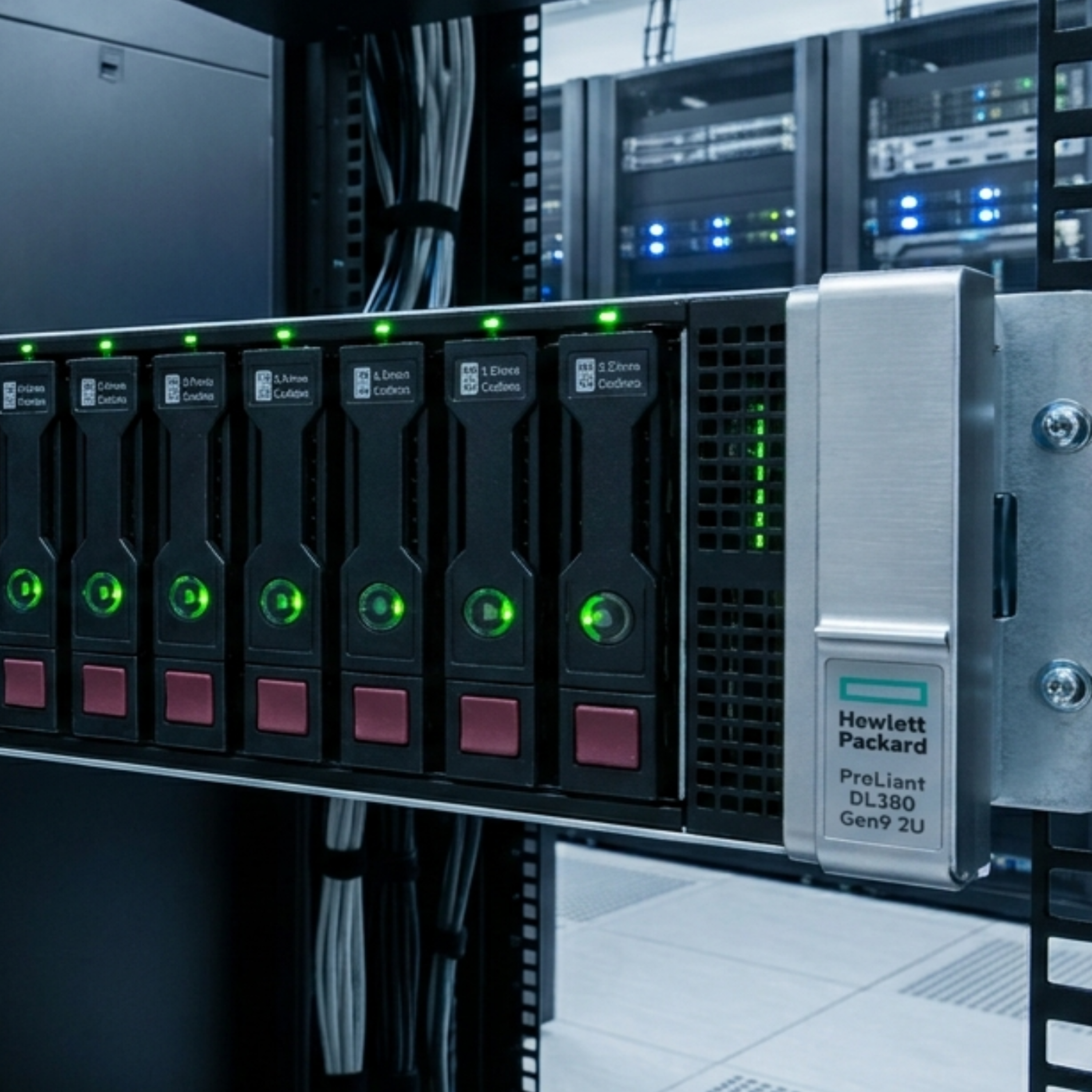 کاور سرور اچپی مدل ProLiant DL380 Gen9 ظرفیت 12xLFF