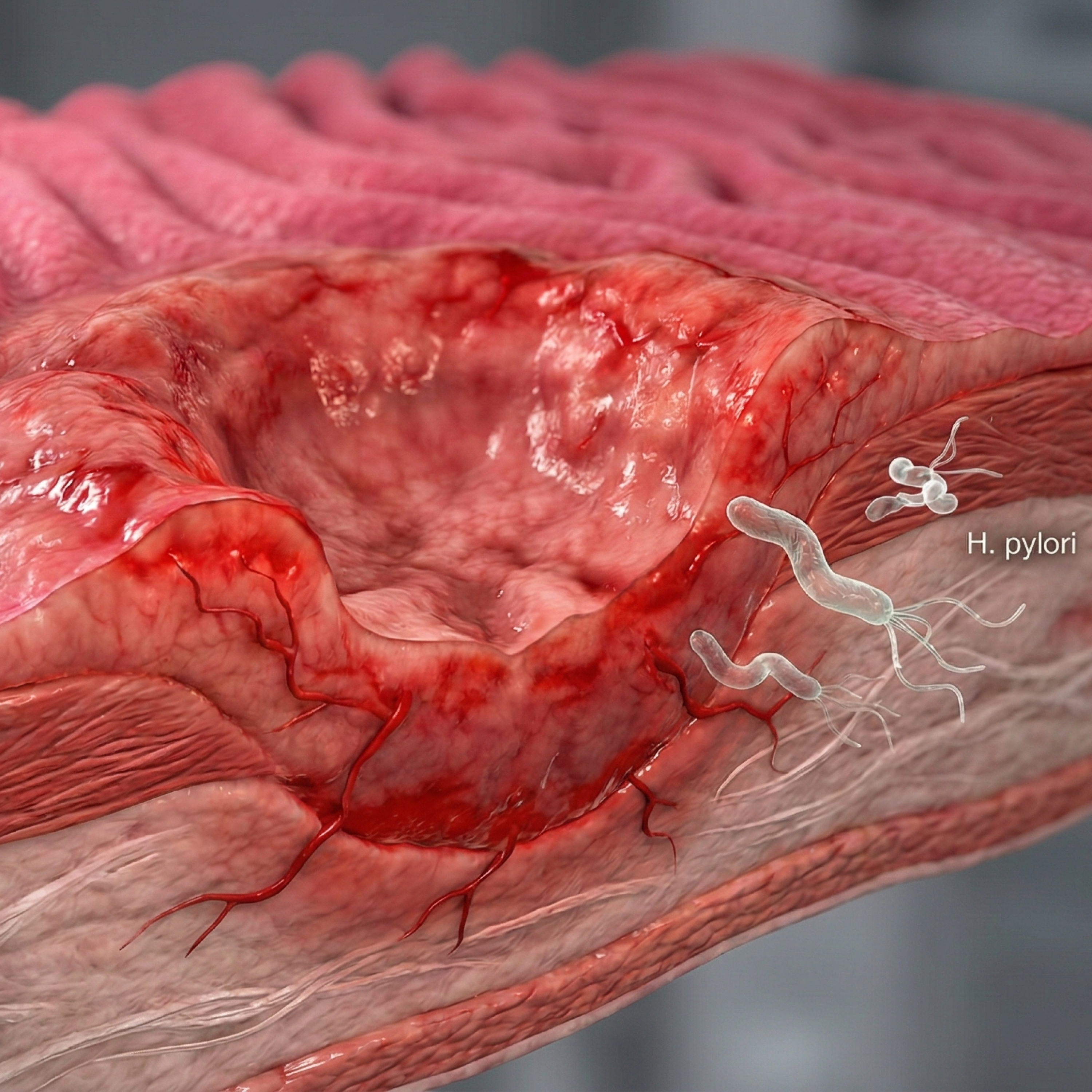 کاور پاتوفیزیولوژیک زخمهای معده (Gastric Ulcer)