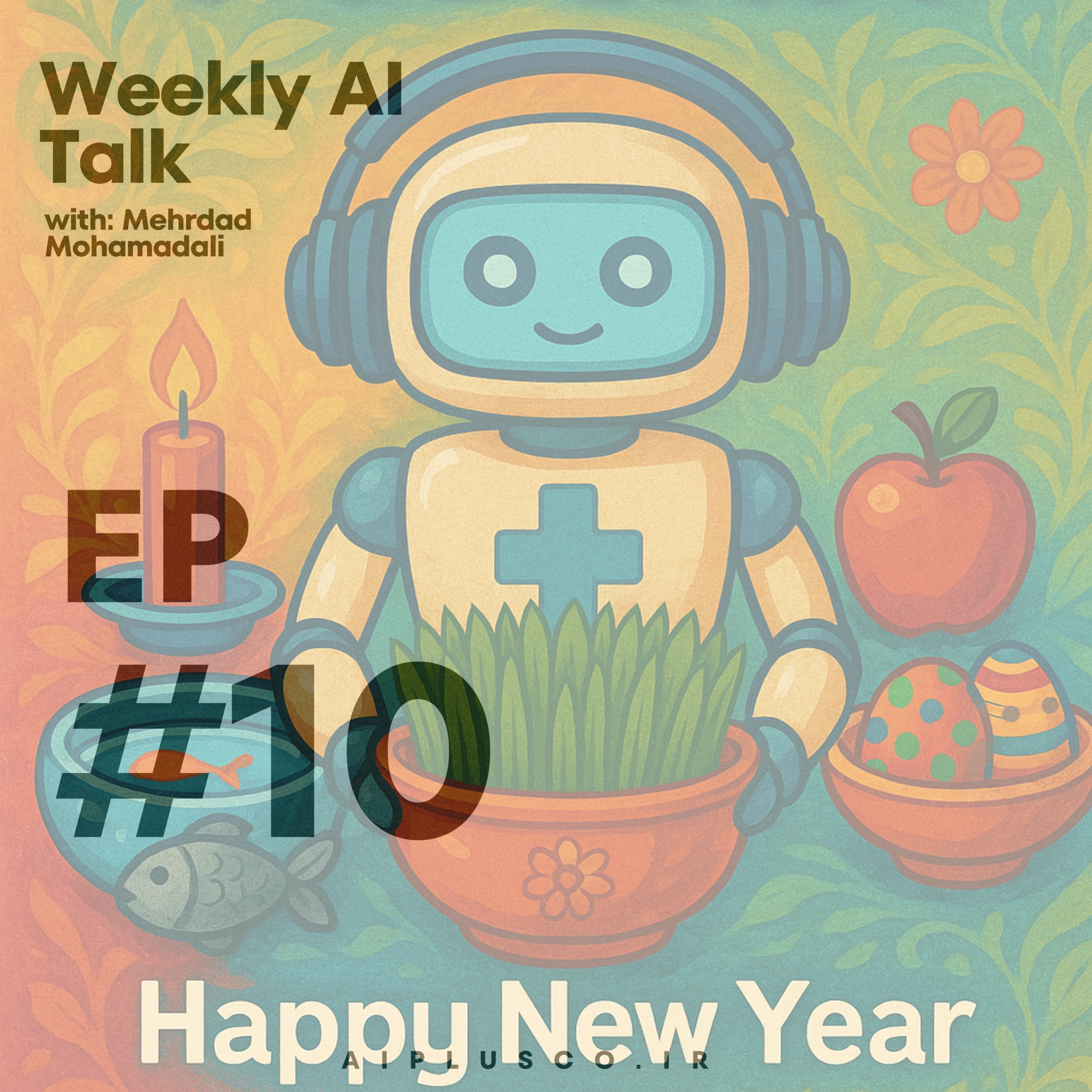 کاور EP10 - weekly AI Talk | سال نو، هوش نو - از تازههای مدلها تا ترندهای فشن با هوش مصنوعی