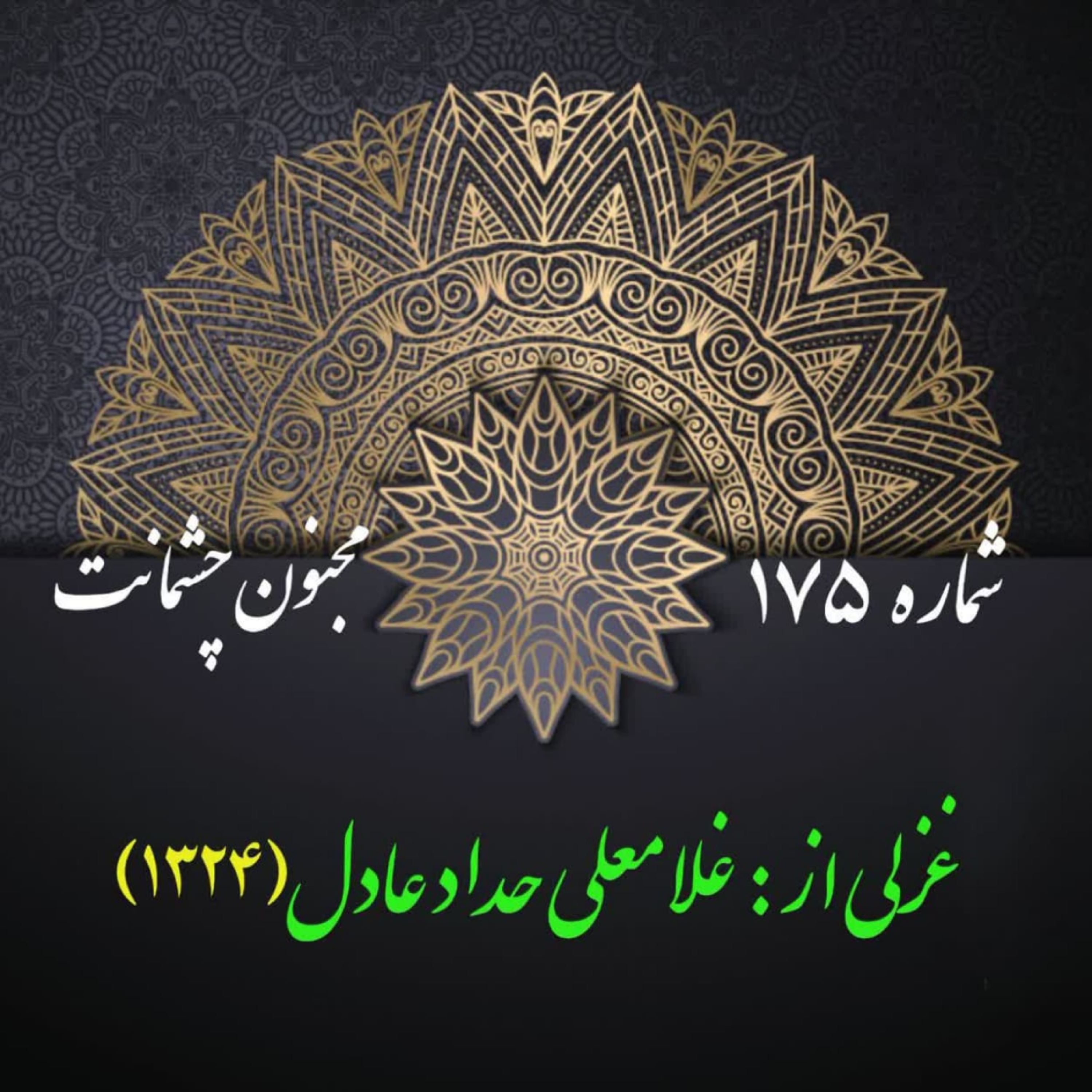 کاور شمارۀ 175 - غزلی از حداد عادل