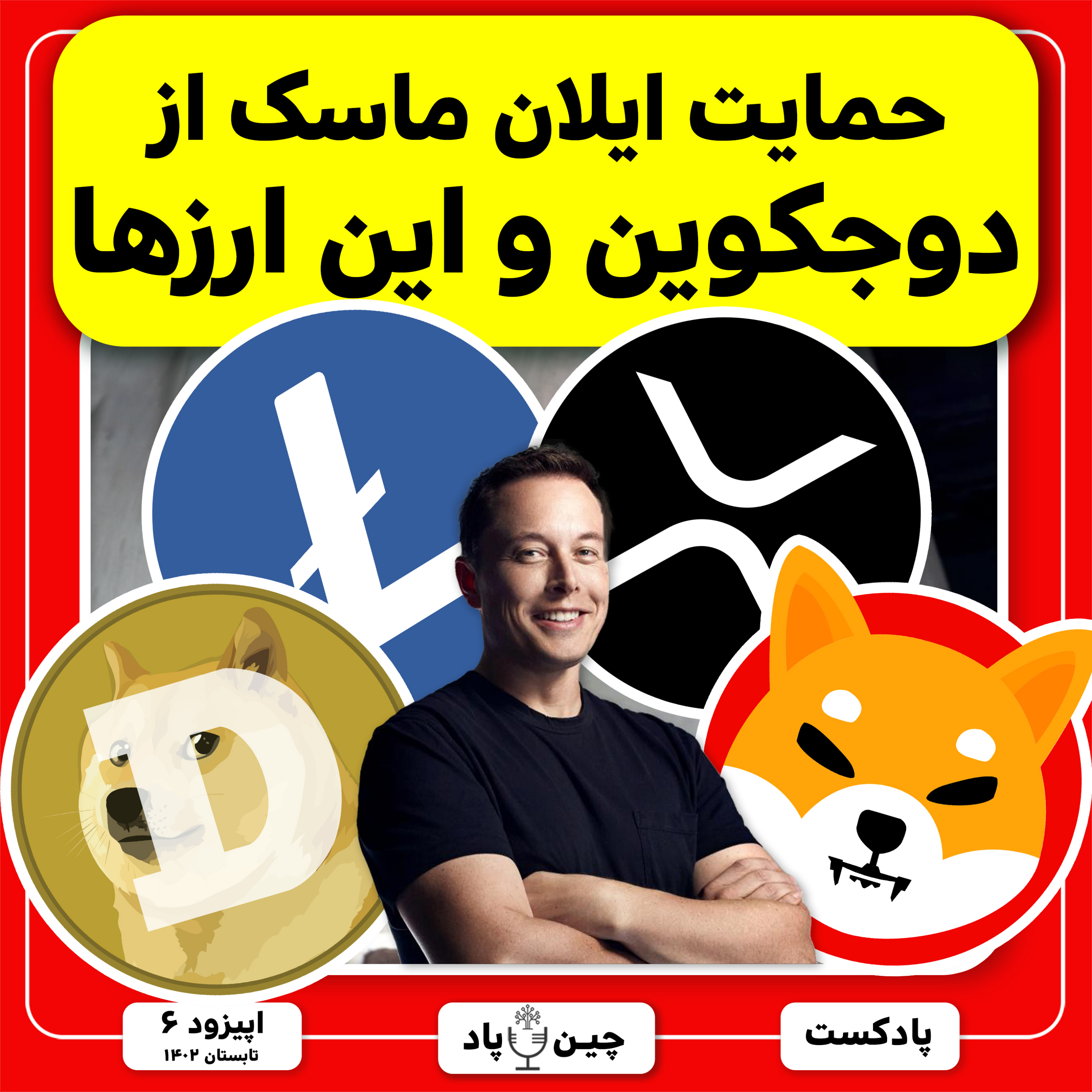 حمایت ایلان ماسک از دوجکوین و این ارزها episode artwork