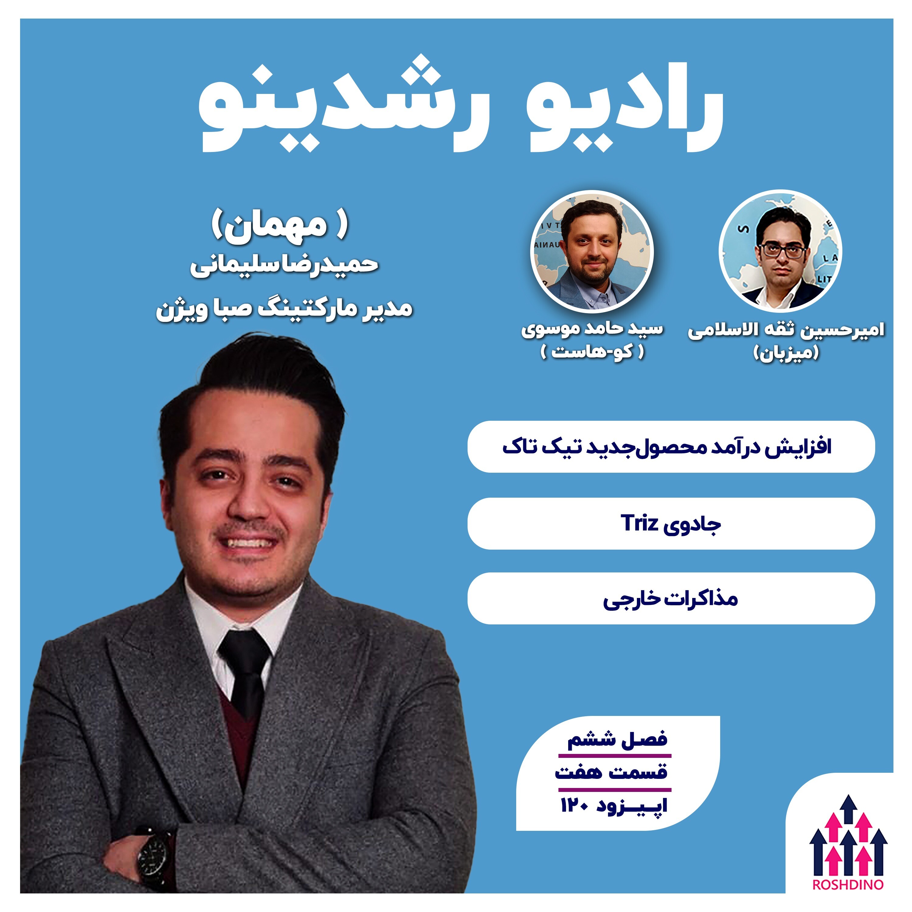 6-7: مسیر مدیریت دیجیتال مارکتینگ (حمیدرضا سلیمانی - مدیر مارکتینگ صباویژن) episode artwork