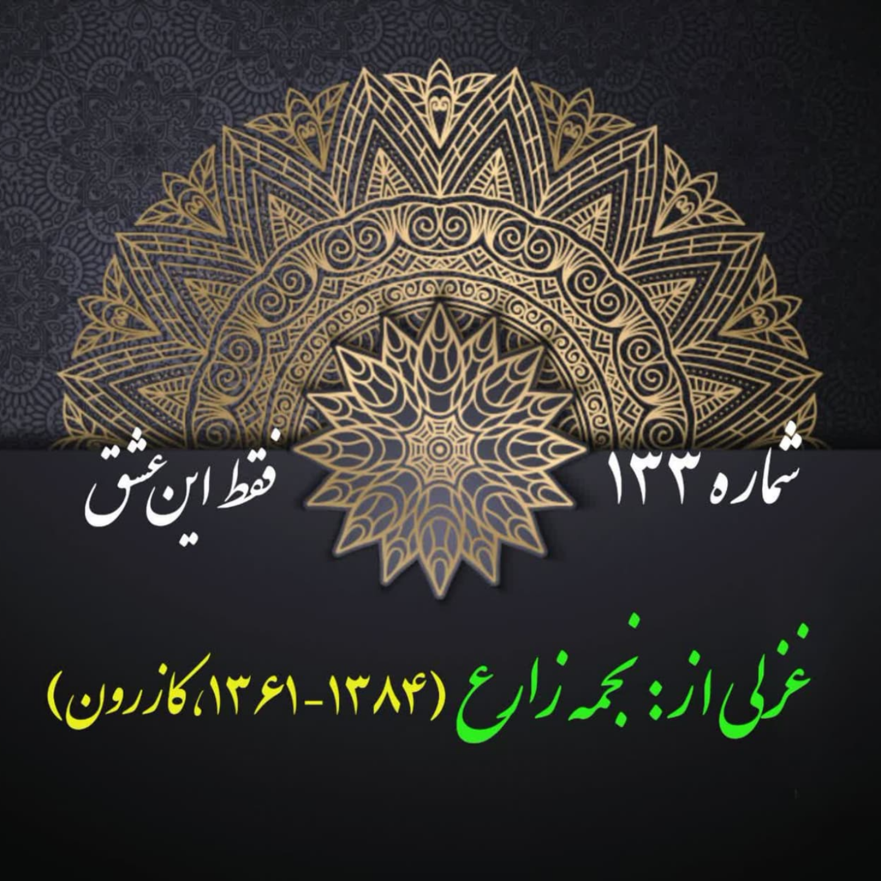کاور شمارۀ 133 - غزلی از نجمه زارع