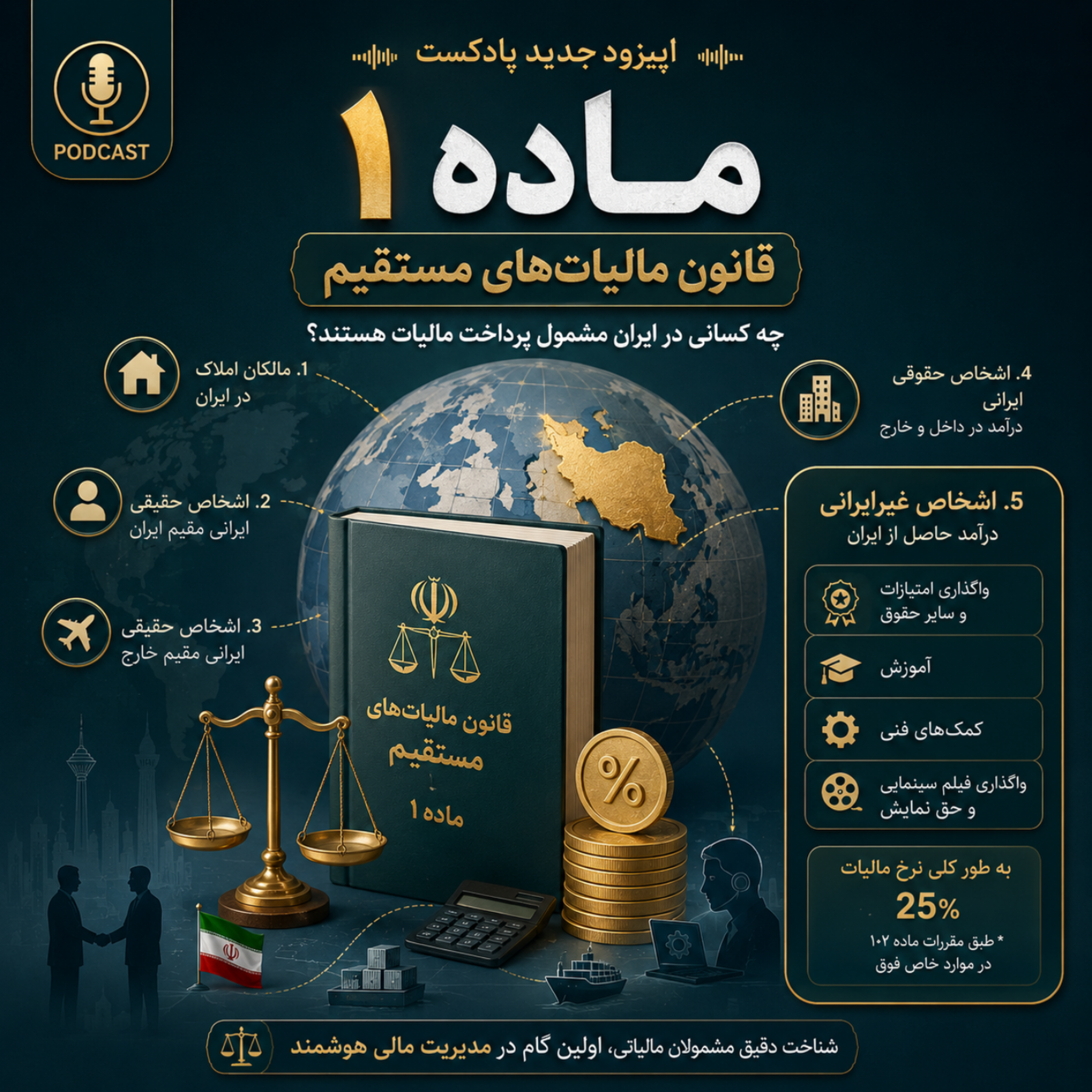 ماده 1 – قانون مالیات مستقیم