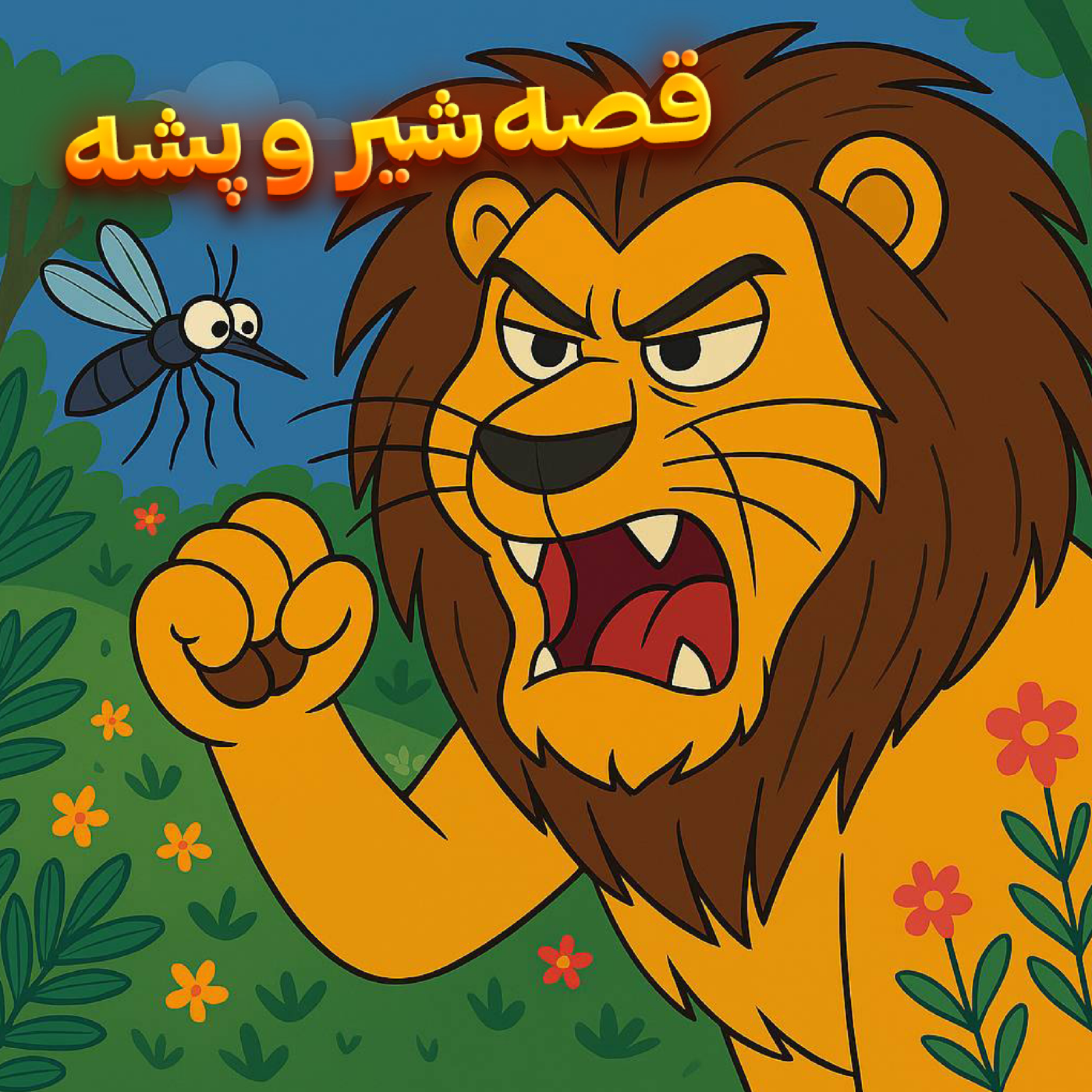 کاور قصه شیر و پشه