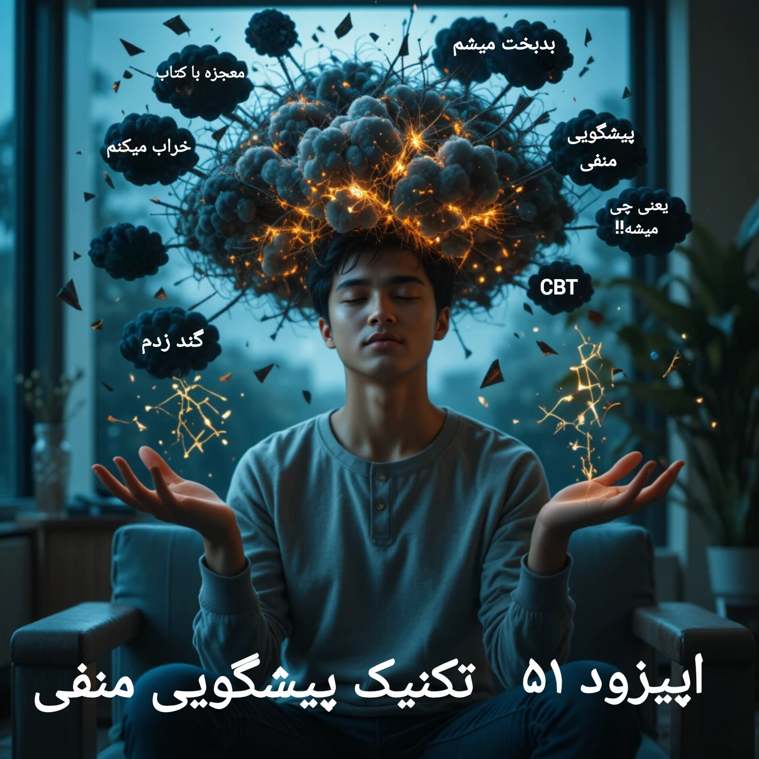 کاور اپیزود 51: تکنیک 26  رهایی از نشخوار ذهنی(چالش پیشگویی منفی)