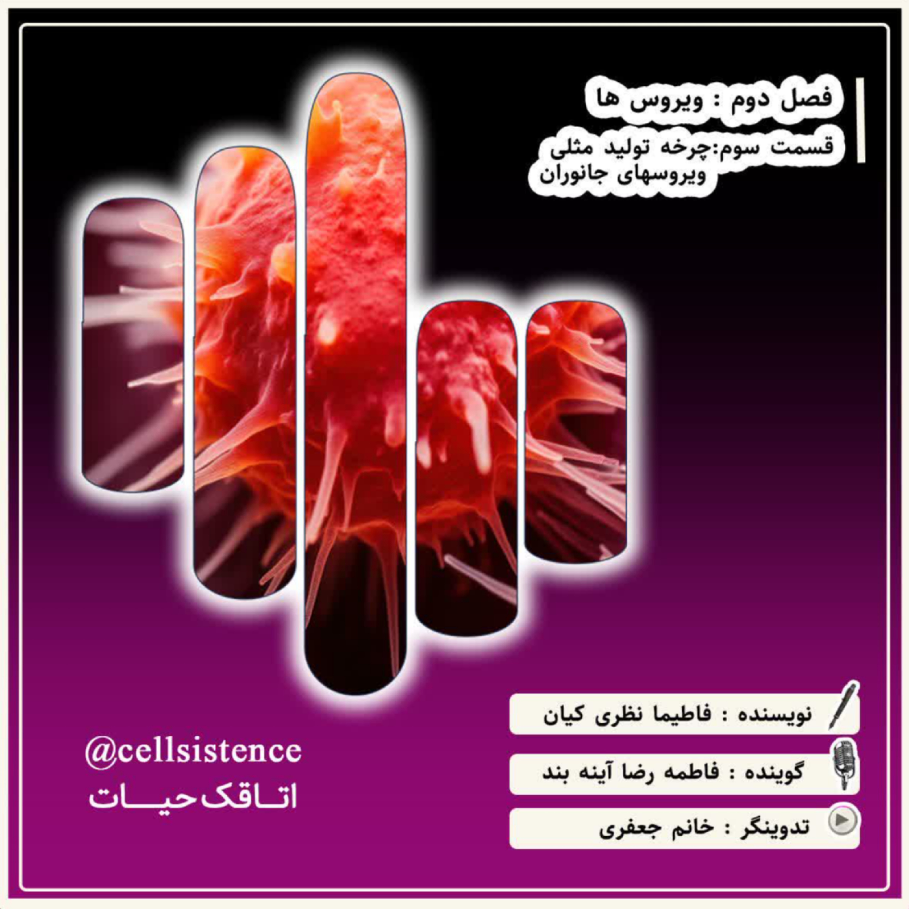 کاور ⬛اپیزود 3 فصل 2| چرخه تولید مثلی ویروس‌های جانوران⬛