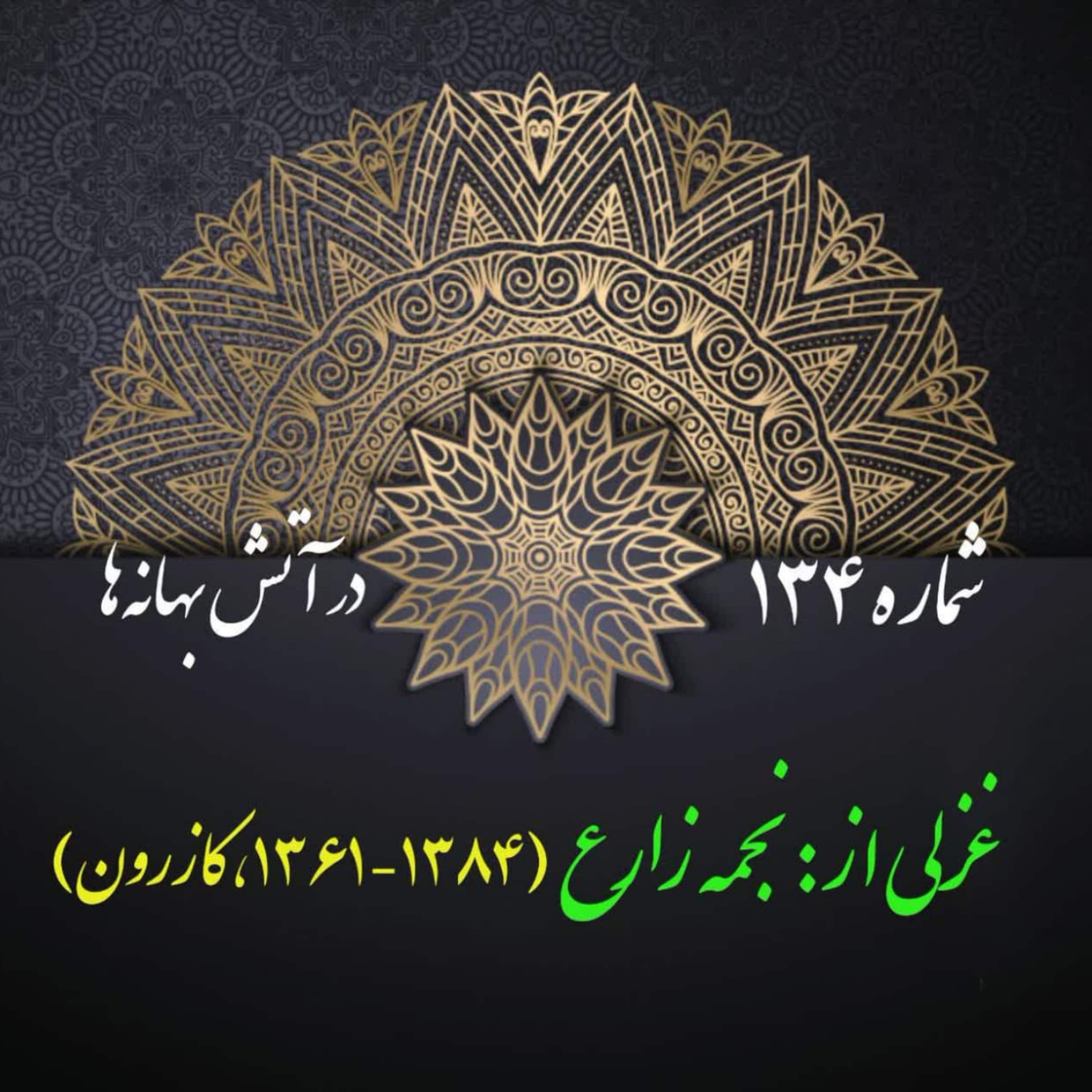 کاور شمارۀ 134 - غزلی از نجمه زارع