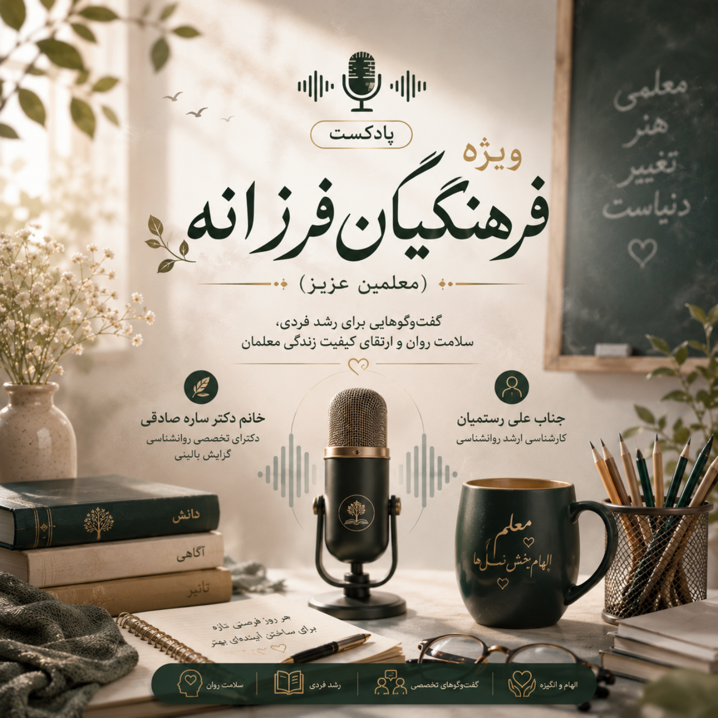 کاور اپیزود ویژه فرهنگیان فرزانه